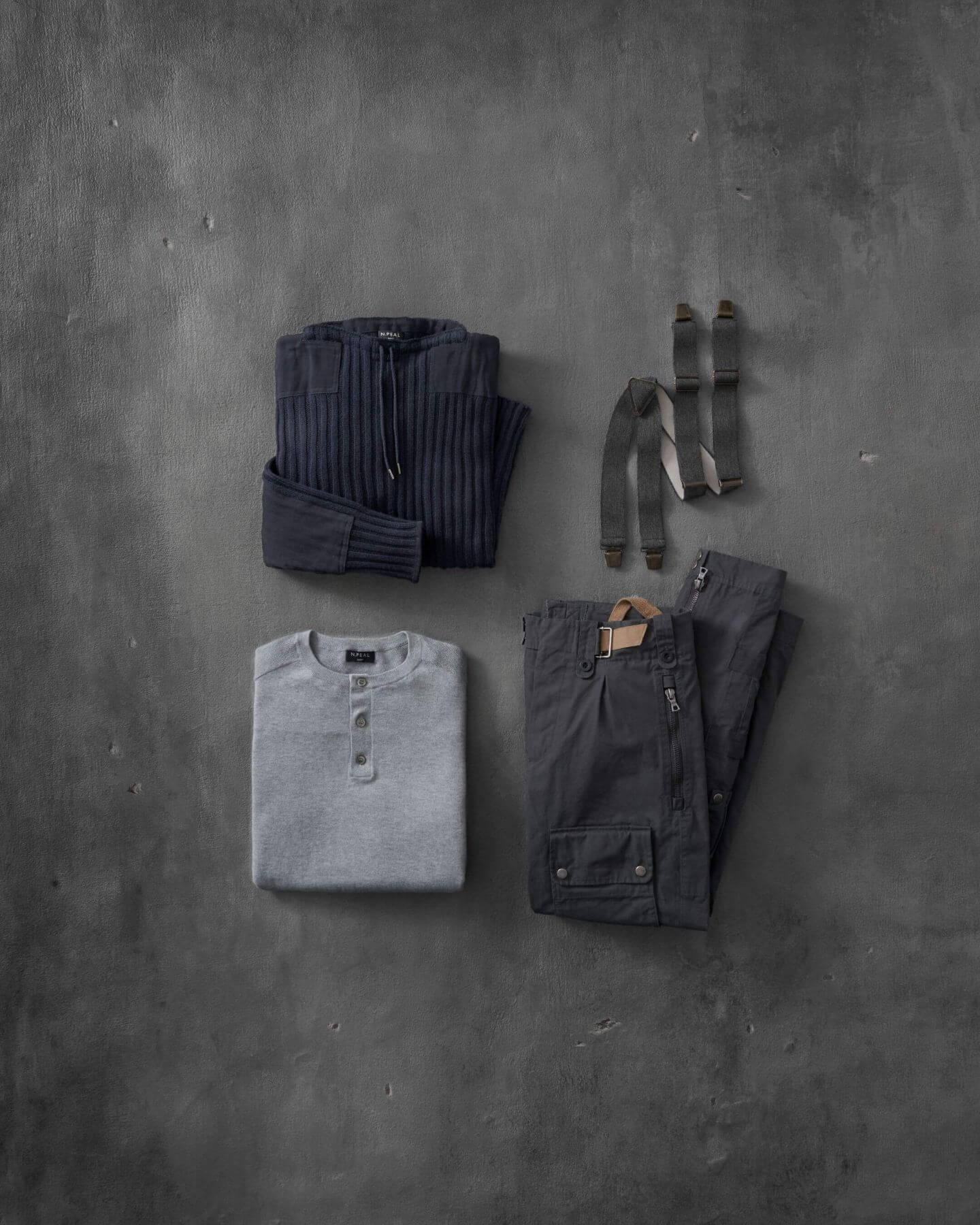 007 Ribbed Army Sweater Navy Blue - Image 14
