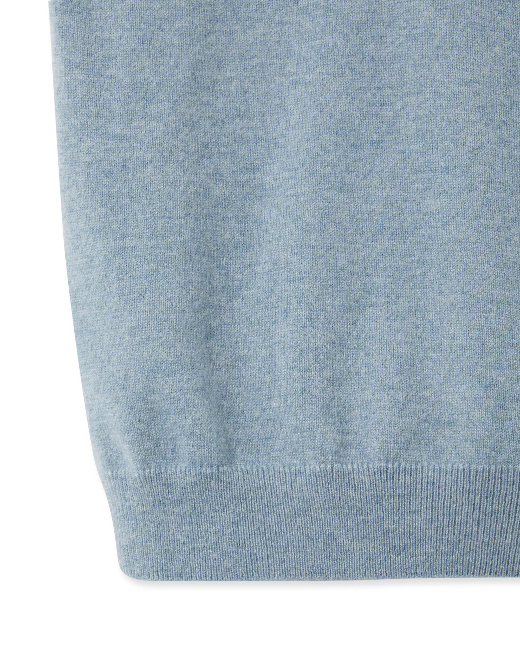 Boys Cashmere Slipover Heather Blue - Image 4