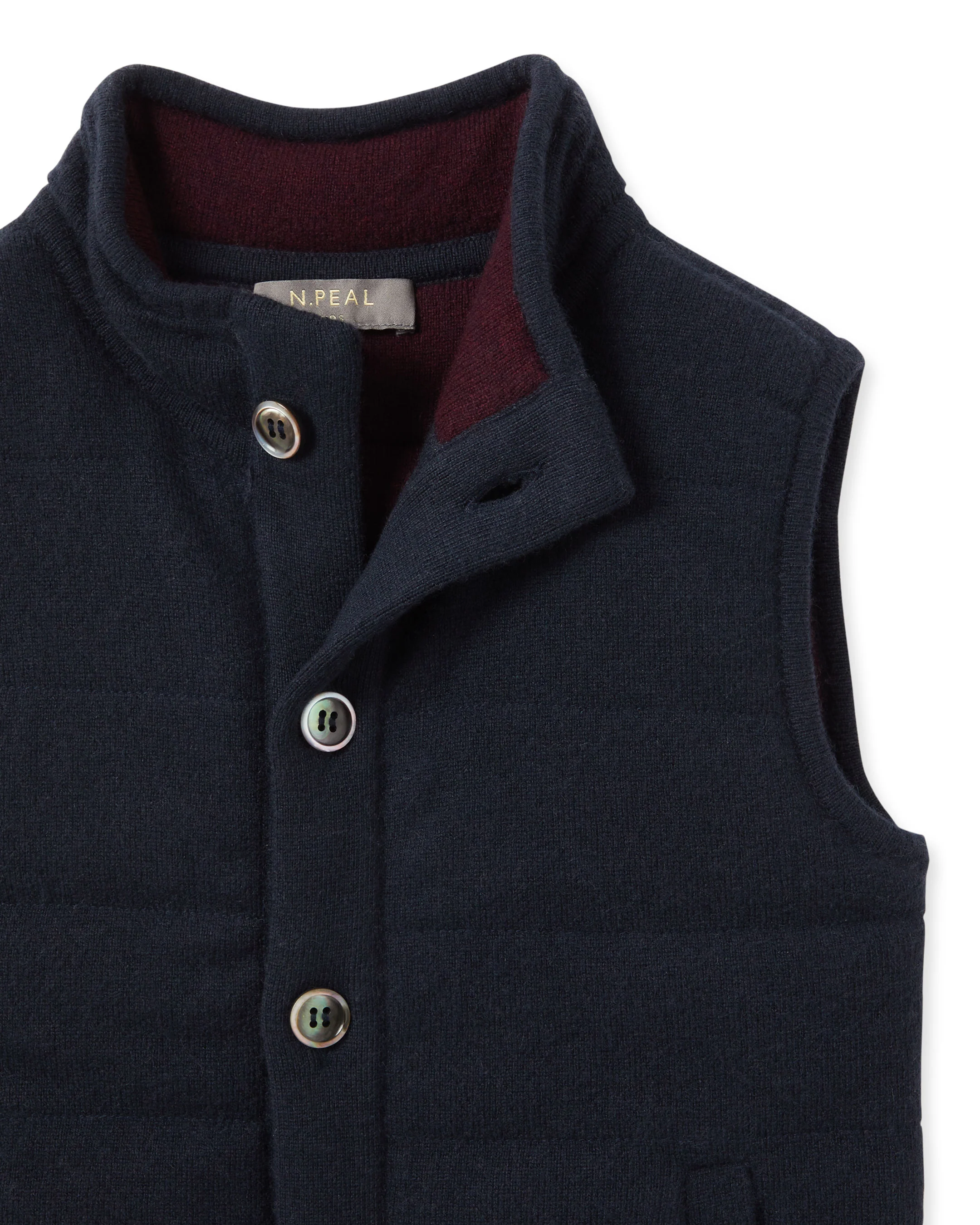 Boys Mall Cashmere Gilet Navy Blue - Image 3