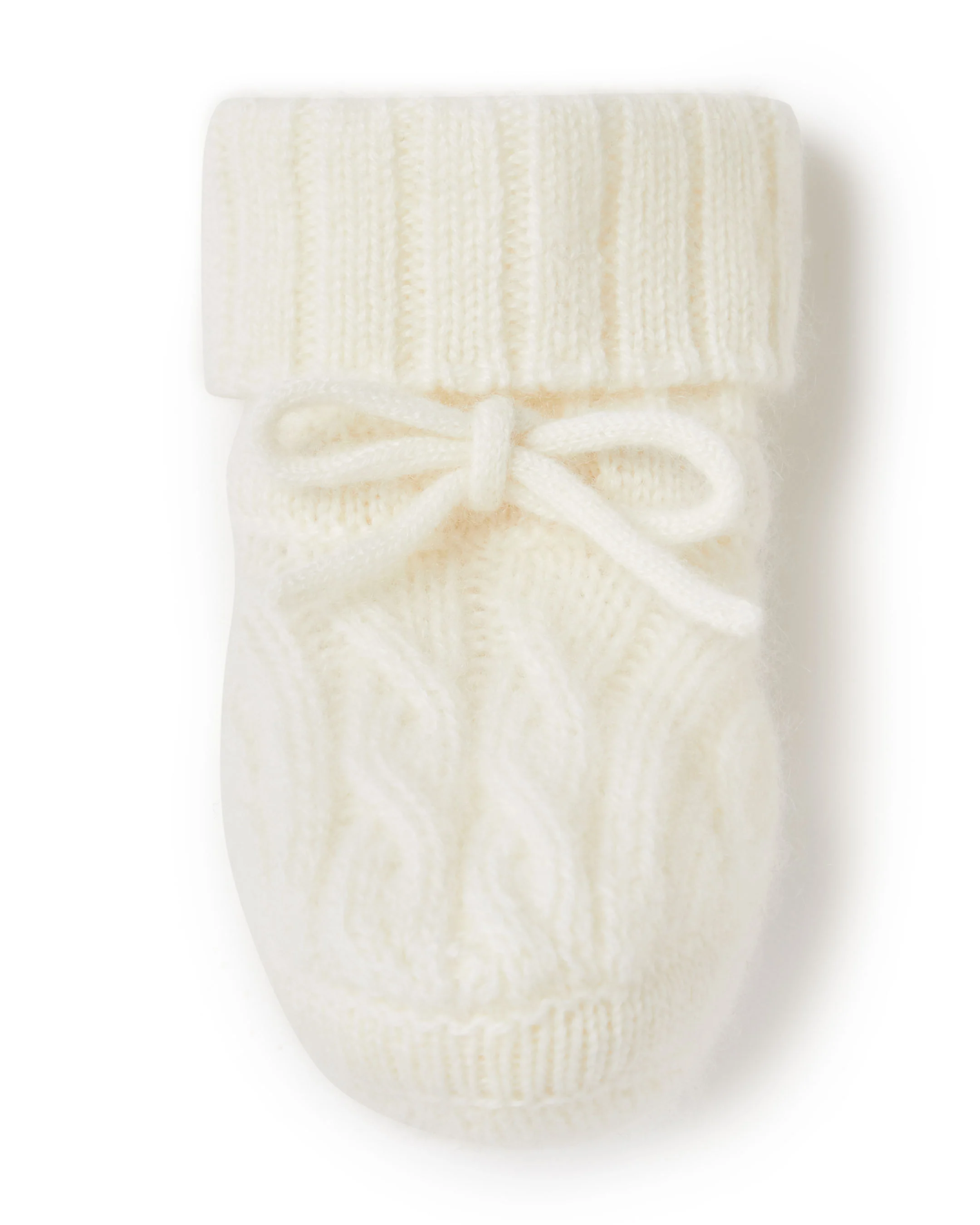 Cable Cashmere Booties New Ivory White - Image 2
