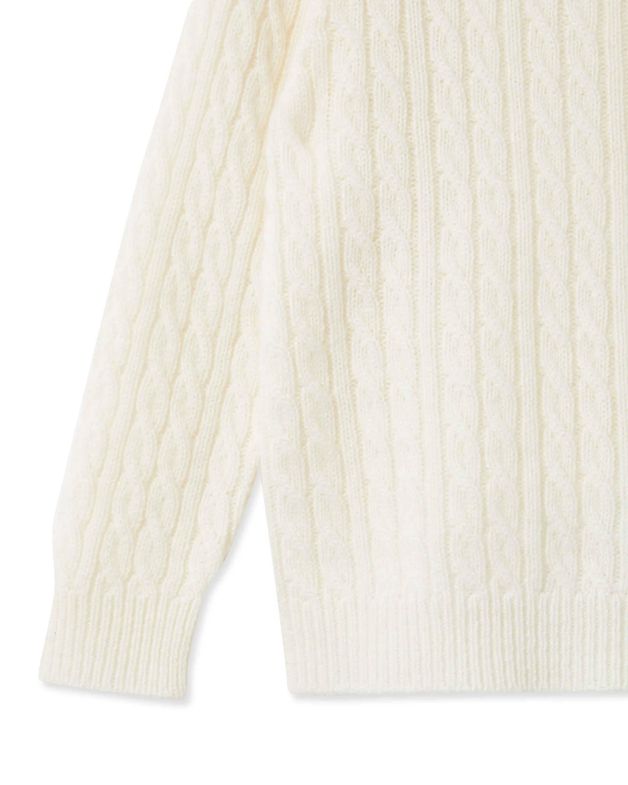 Cable Cashmere Jumper New Ivory White - Image 4