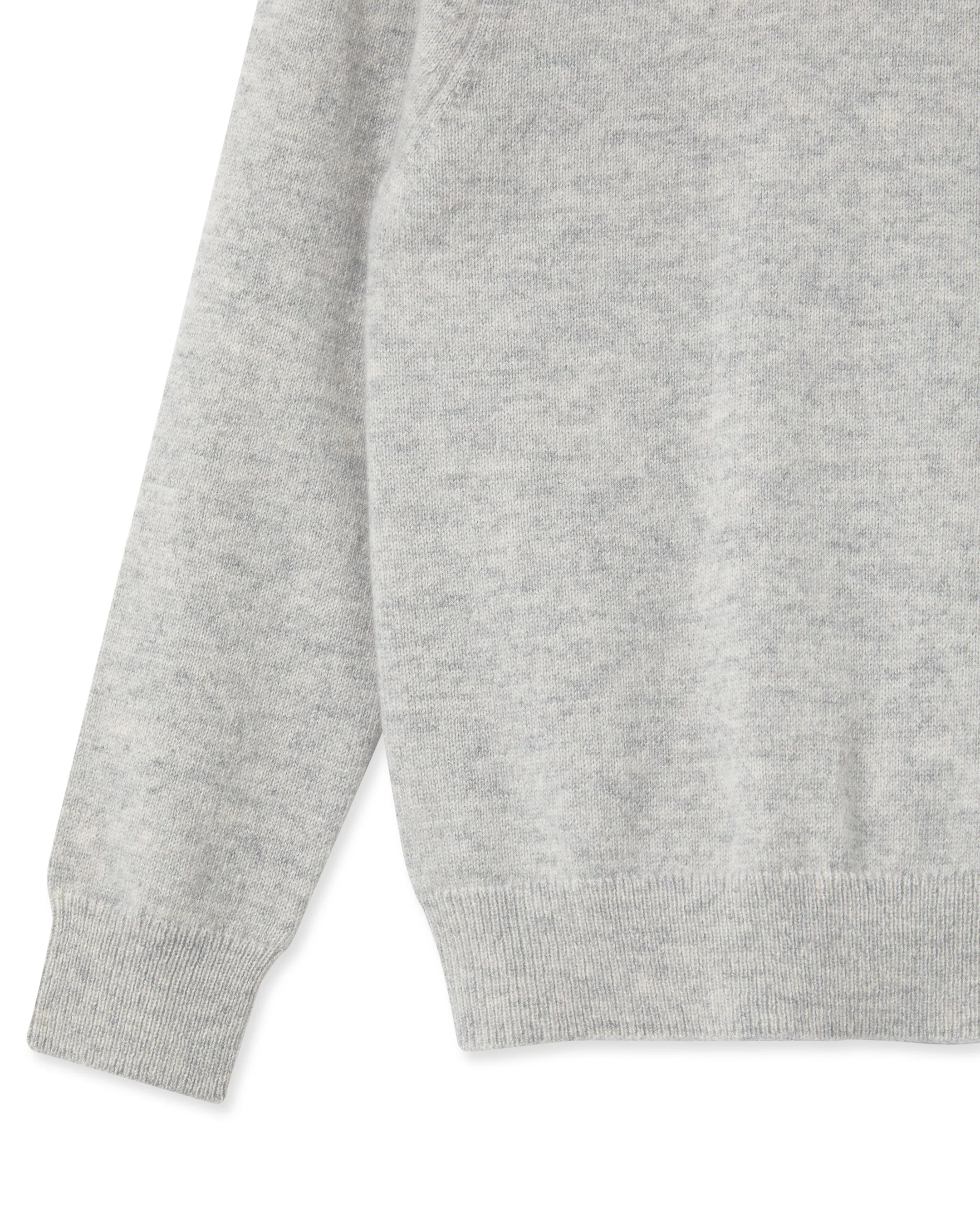 Girls Round Neck Cashmere Jumper Fumo Grey - Image 4