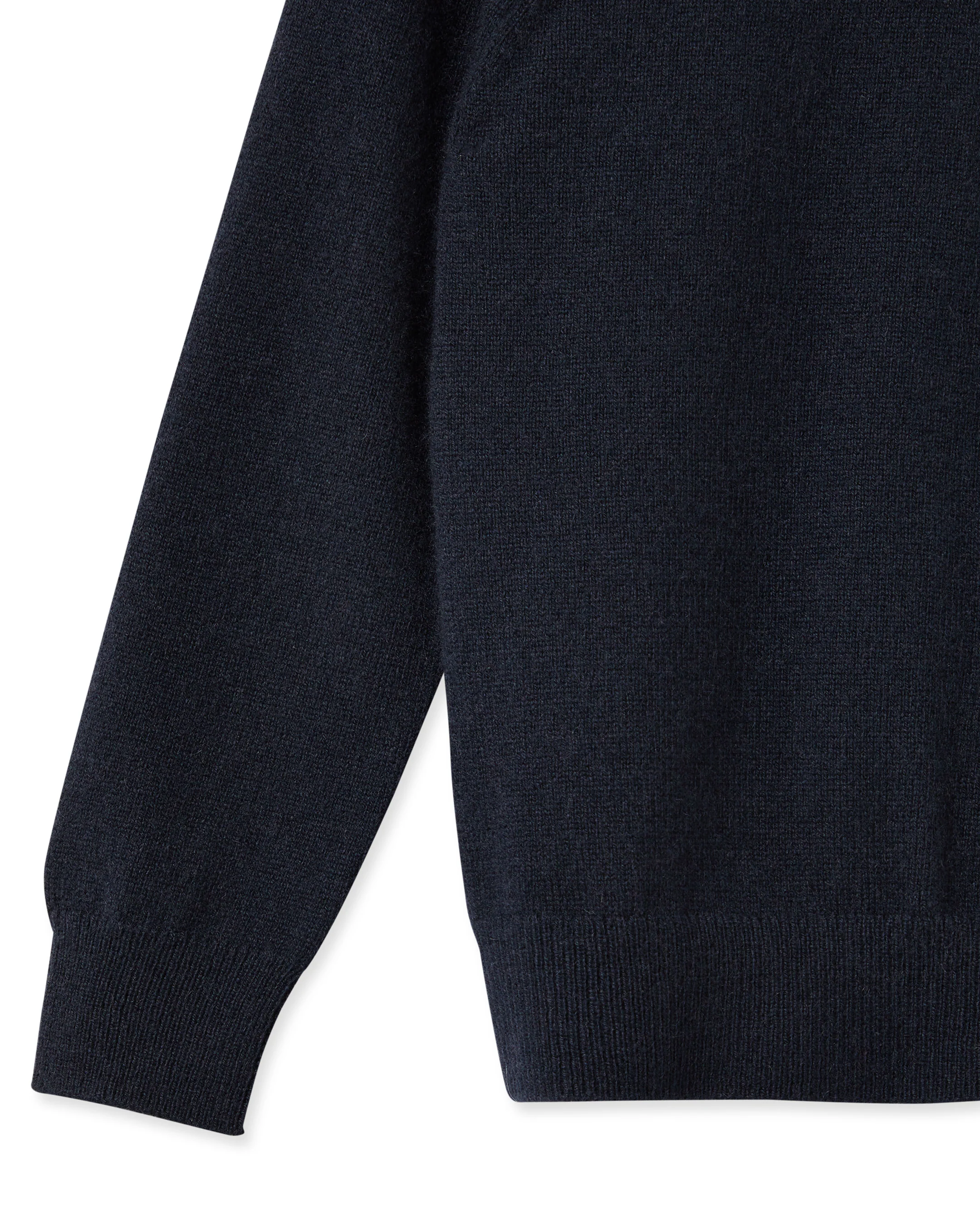 Girls Round Neck Cashmere Jumper Navy Blue - Image 4