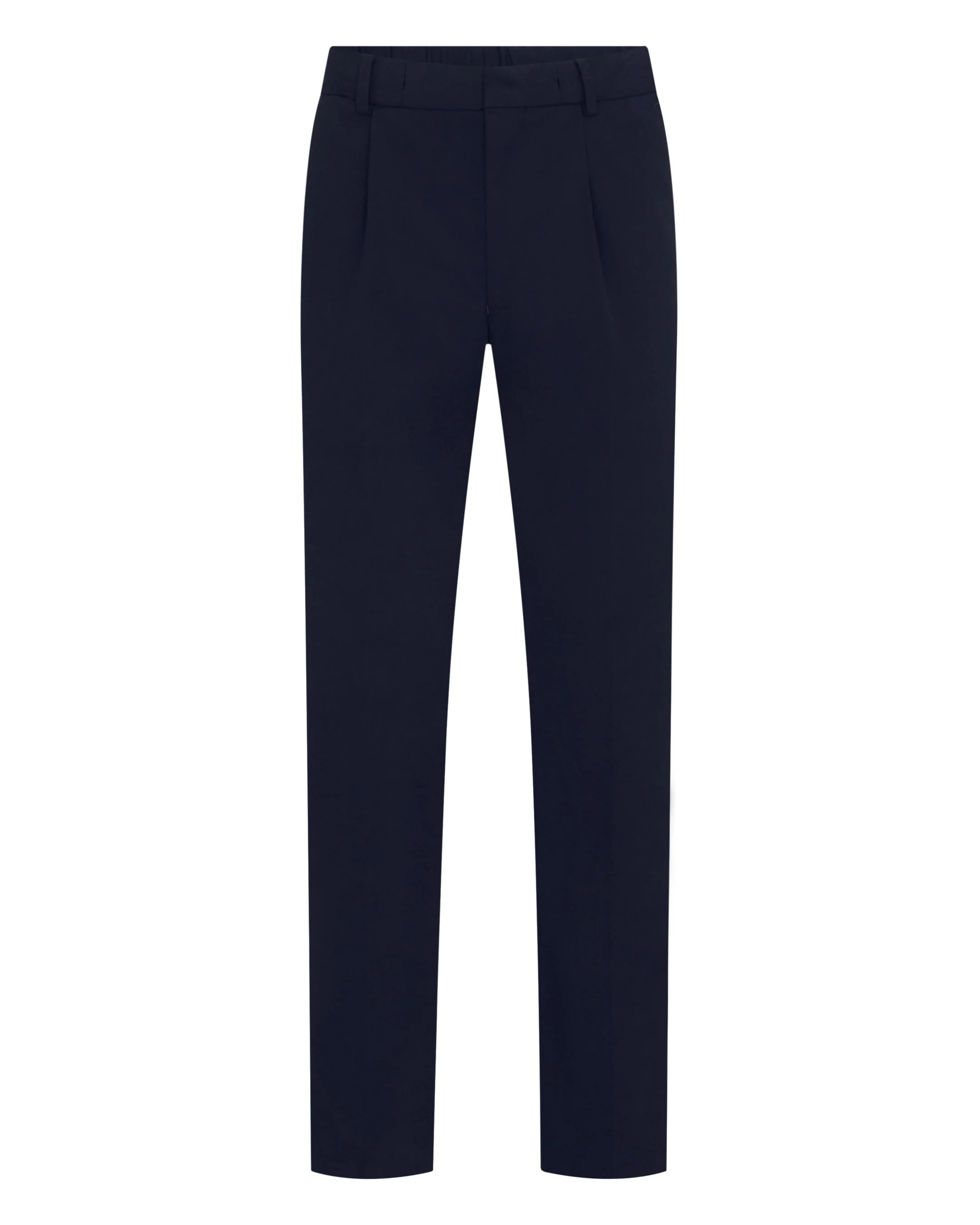 Men's Atrani Drawstring Cotton Trousers Navy Blue - Image 2