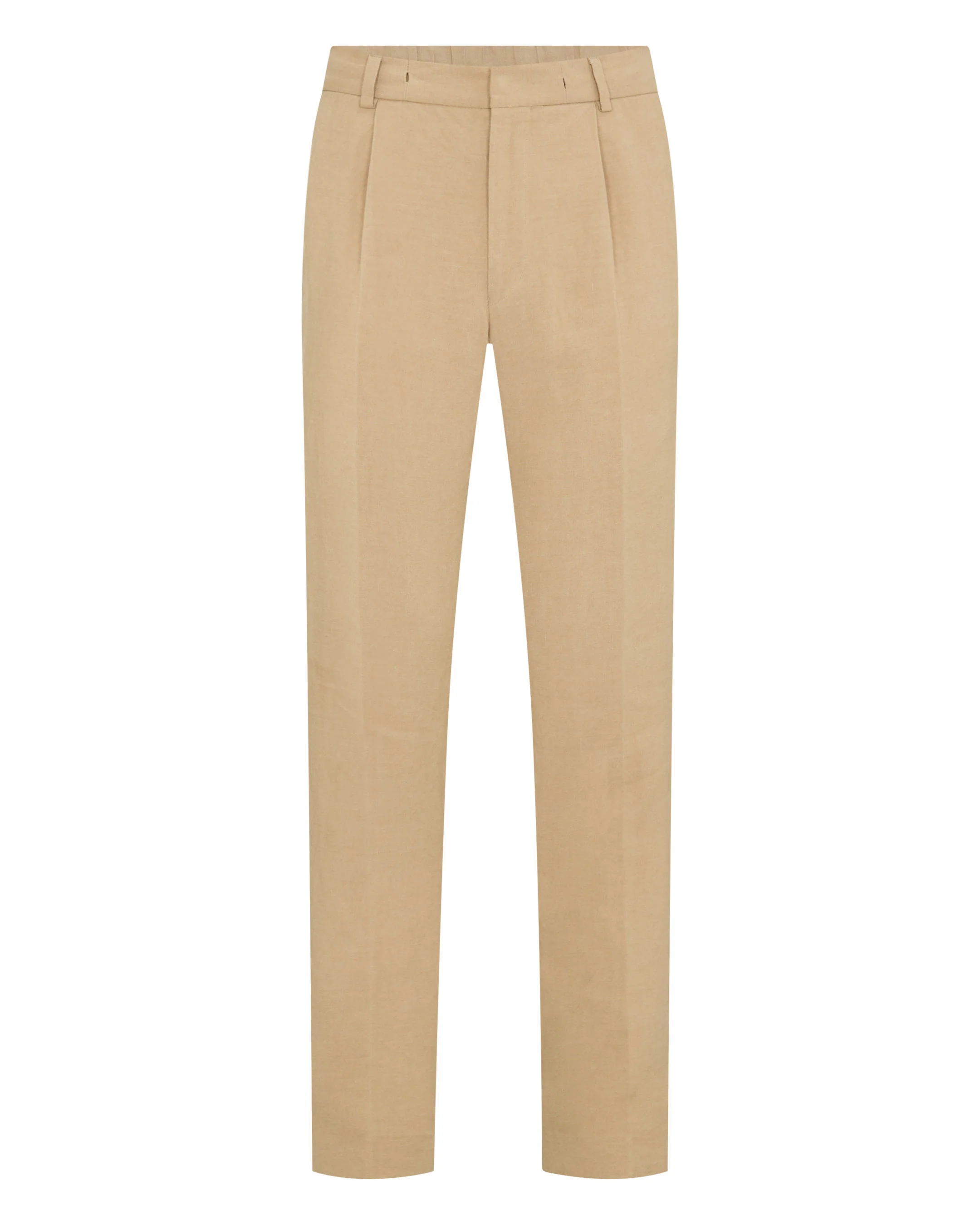 Men's Atrani Linen Trouser Taupe Brown - Image 2