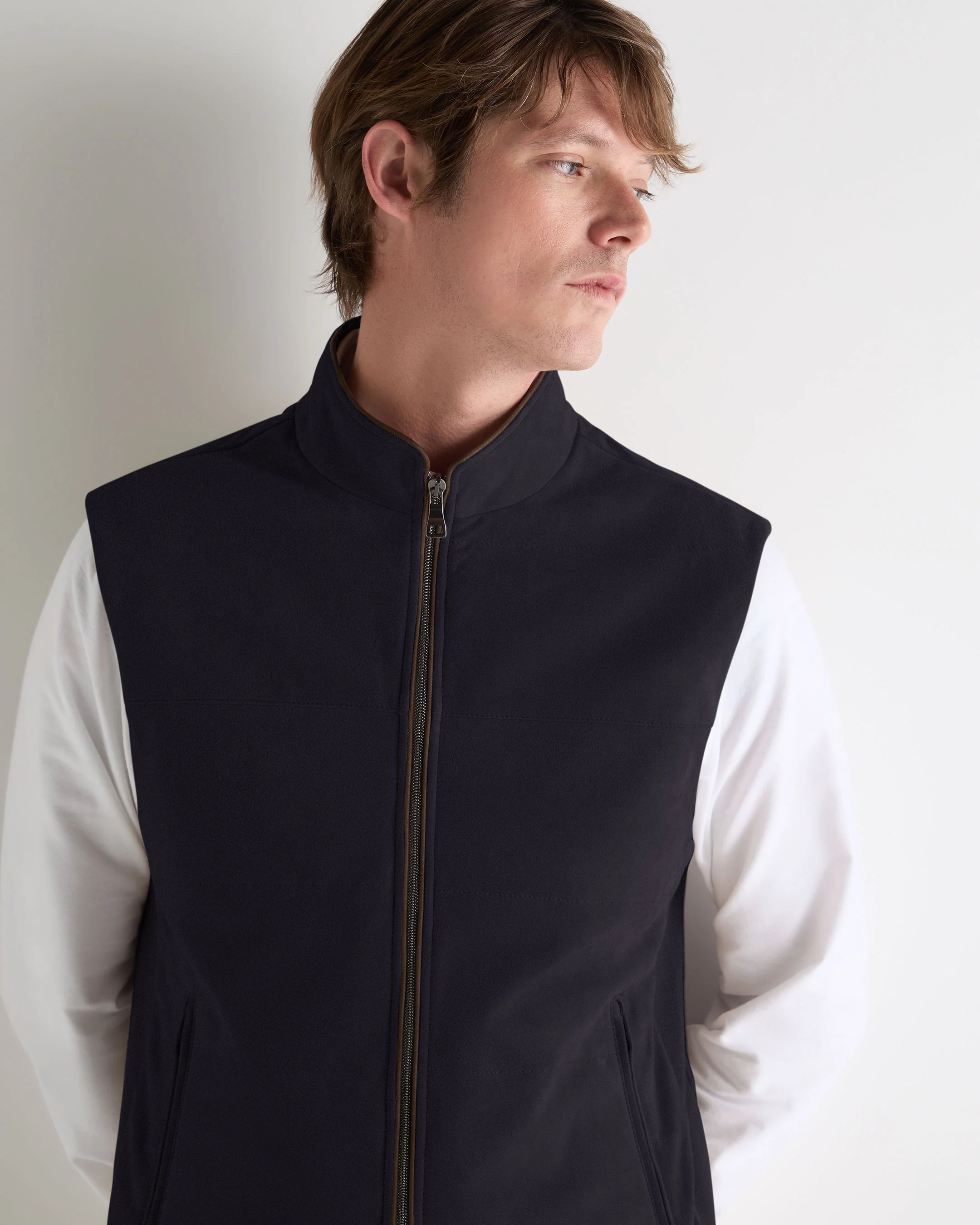 Men's Belgravia Suede Gilet Navy Blue - Image 5