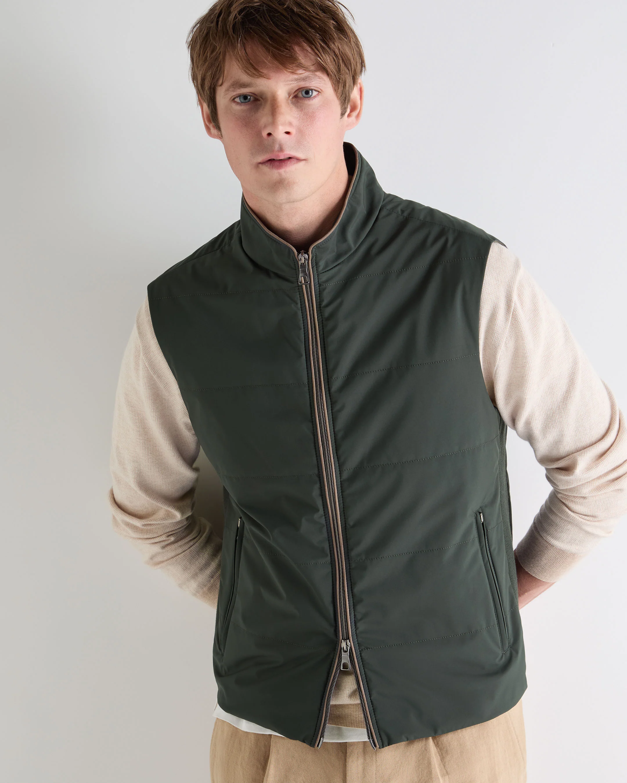 Men's Belgravia Weatherproof Gilet Dark Green - Image 5
