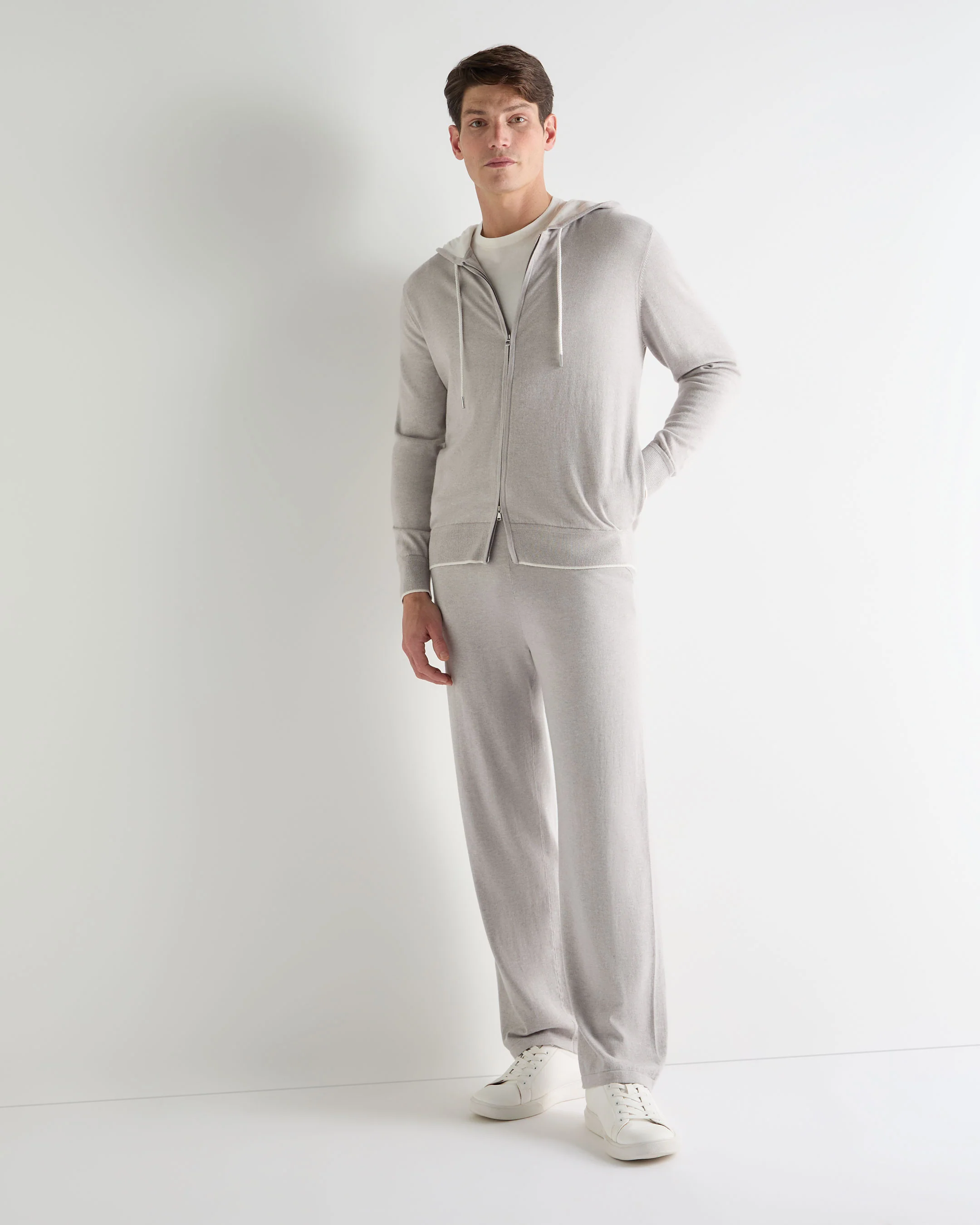 Men's Cotton Blend Jogger Fumo Grey - Image 3