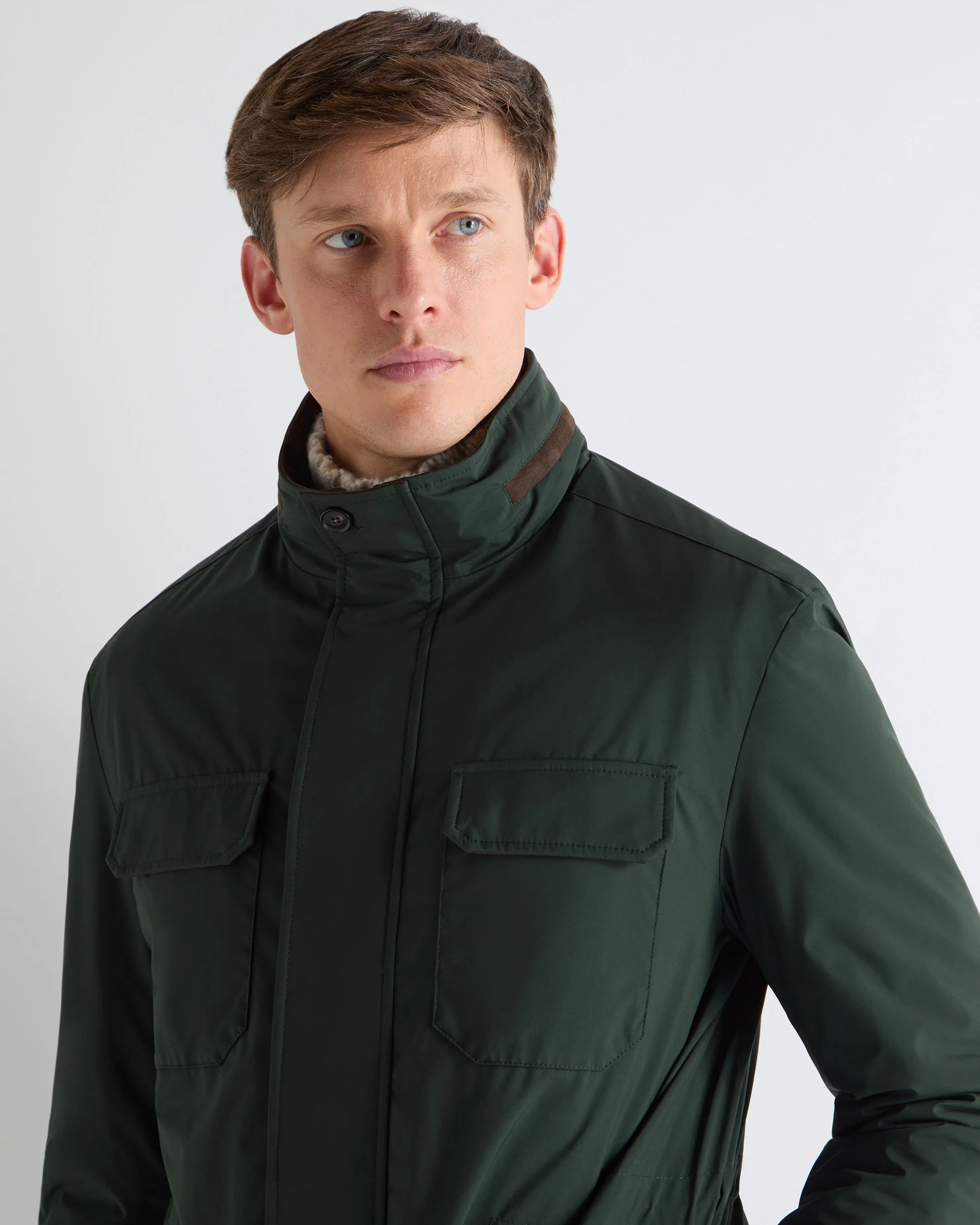 Men's Vale Weatherproof Jacket Khaki Green - Image 6