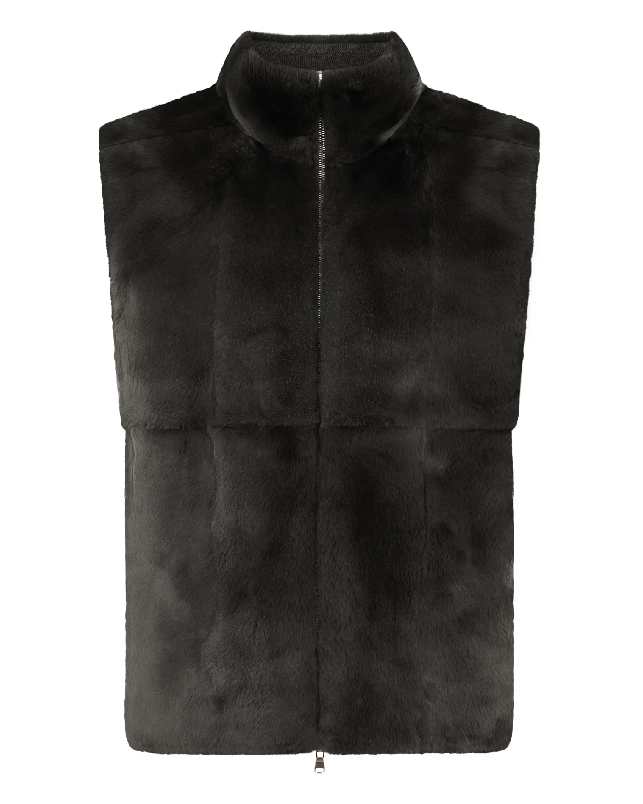 Men's Vermont Fur Lined Gilet Arabica Khaki Green - Image 6