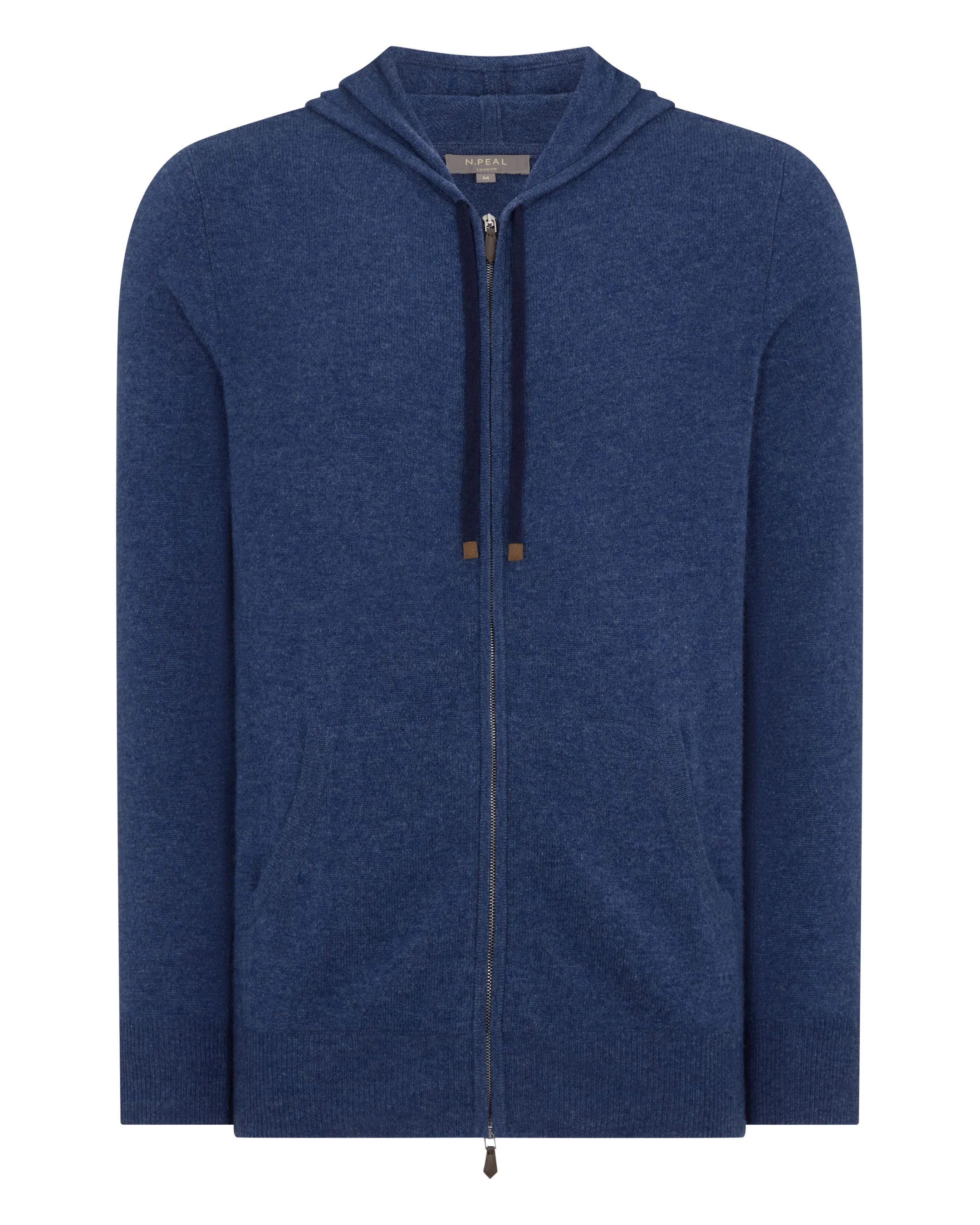 Men's Ladbroke Cashmere Hoodie Bright Denim Blue - Image 2