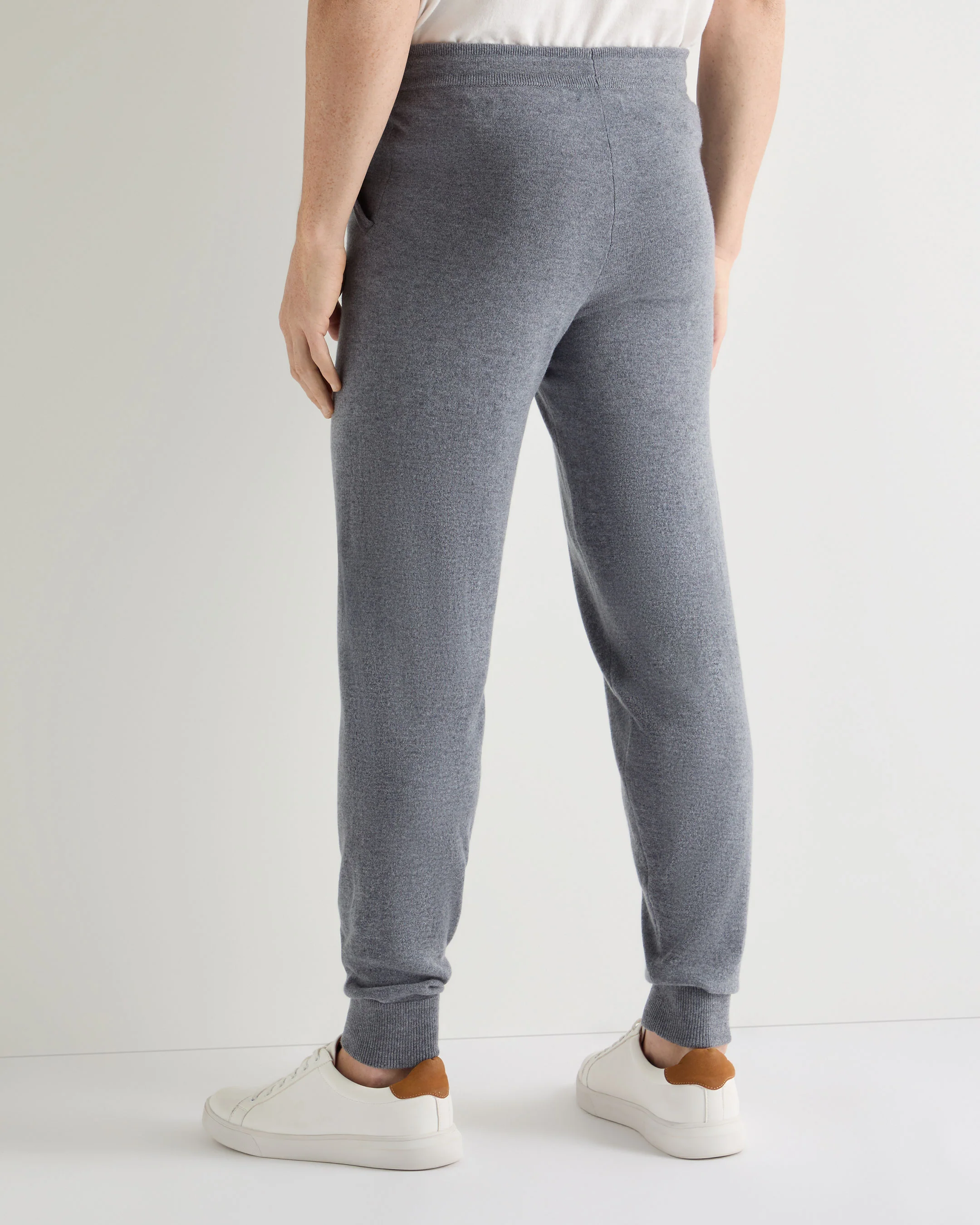 Men's Ladbroke Cashmere Jogger Ash Grey - Image 3