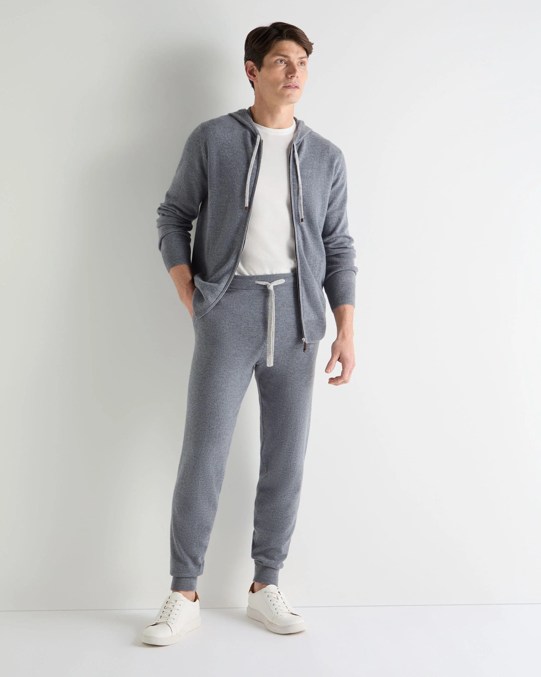 Men's Ladbroke Cashmere Jogger Ash Grey - Image 4