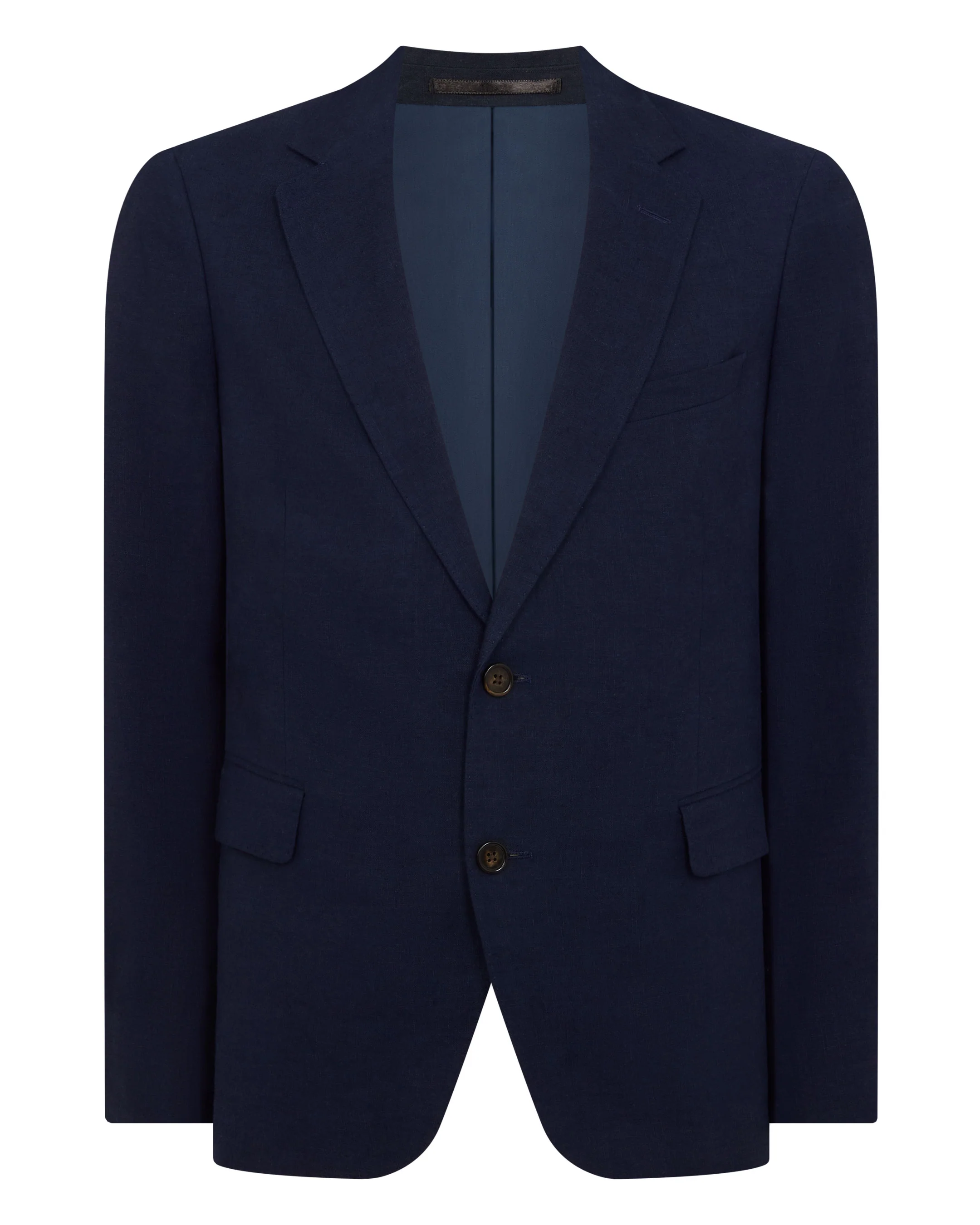Men's Amalfi Linen Jacket Navy Blue - Image 2