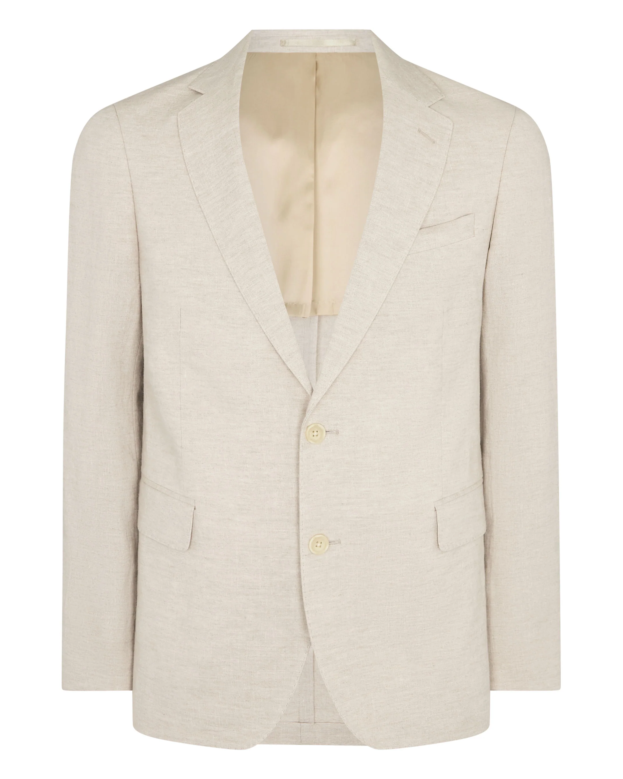 Men's Amalfi Linen Jacket Sand Brown - Image 2