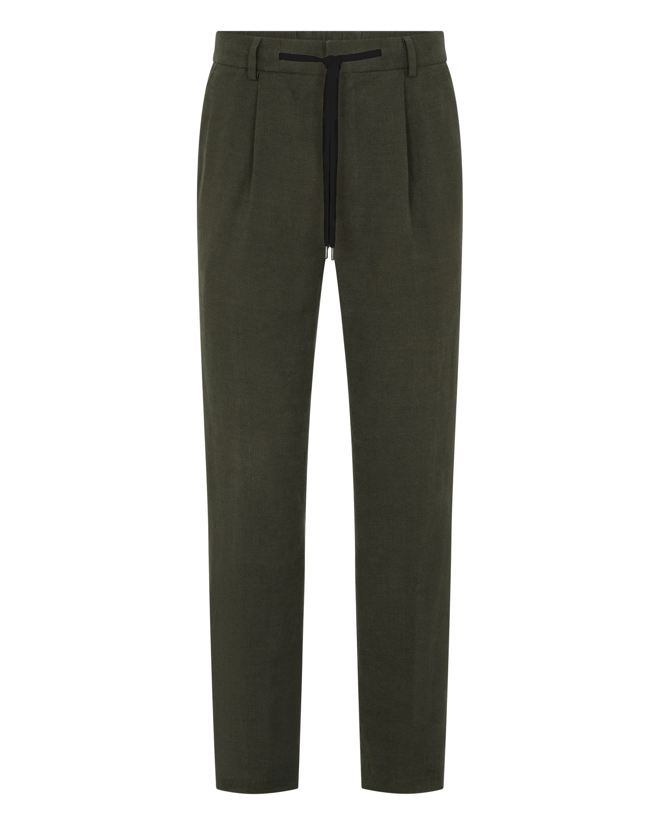 Men's Atrani Linen Trouser Arabica Khaki Green - Image 2