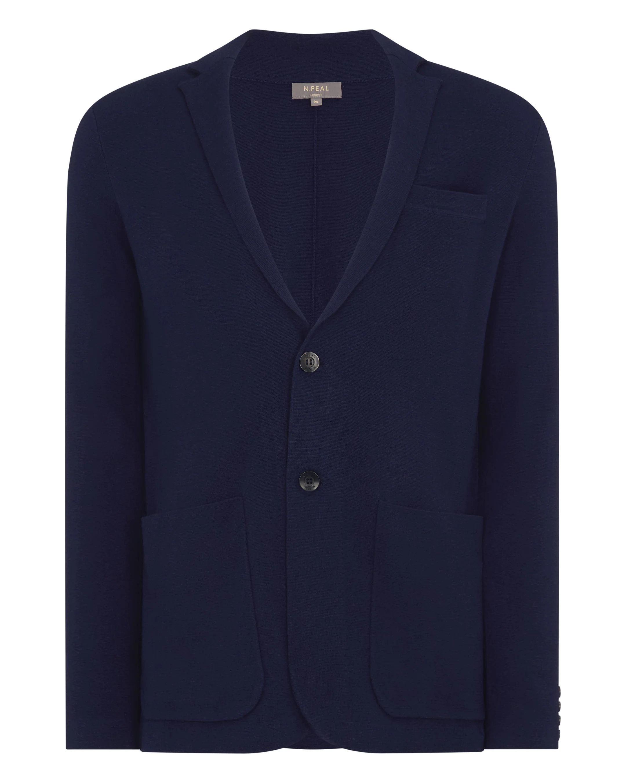 Men's Marlborough Fine Gauge Cashmere Jacket Summer Navy Blue - Image 2