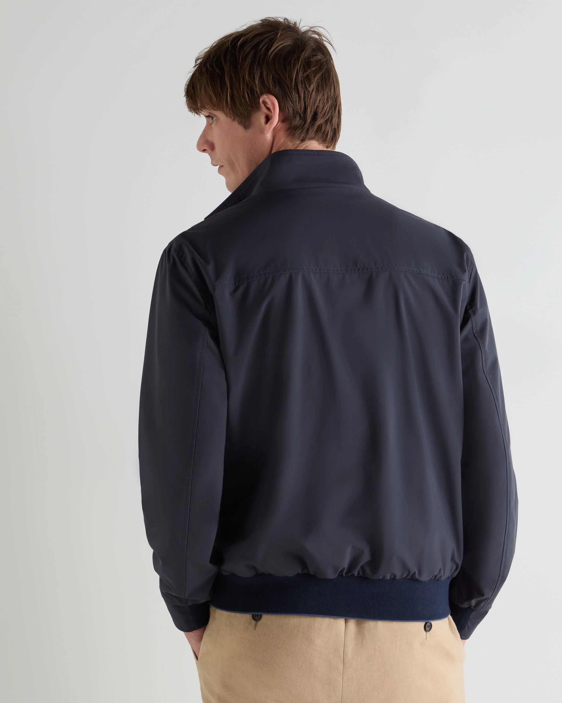 Men's Reversible Blouson Jacket Mid Blue - Image 4