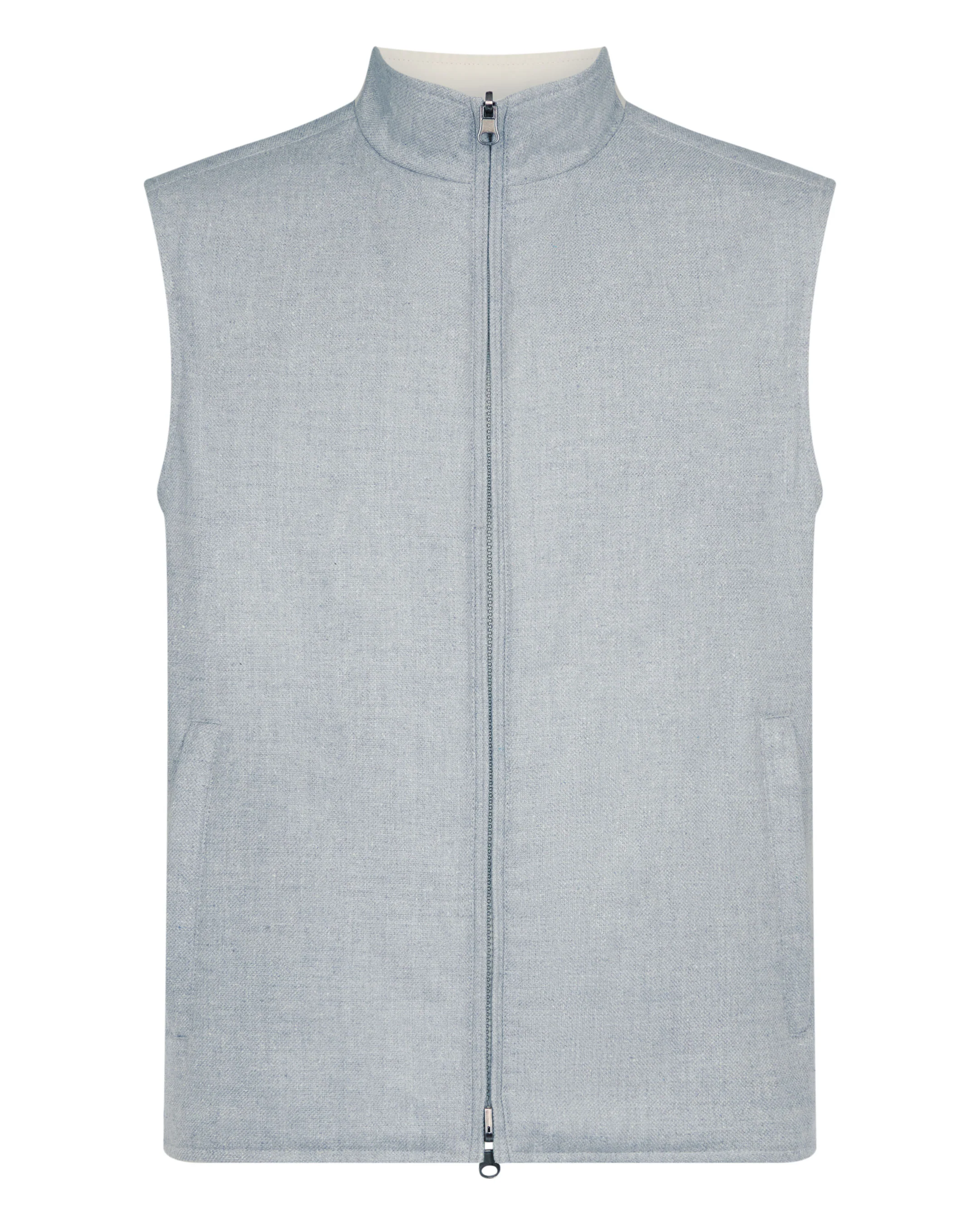 Men's Reversible Gilet Beige Brown - Image 5