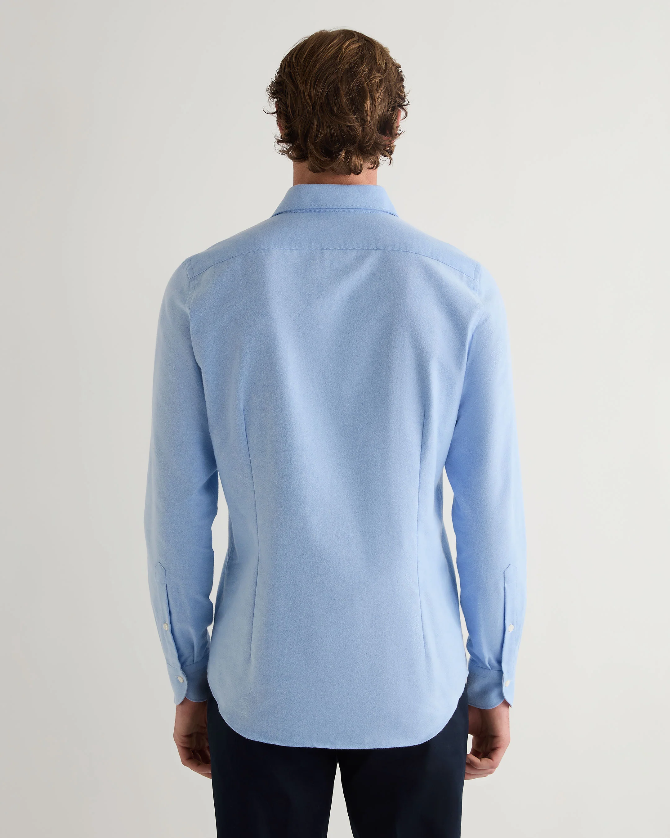 Men's Cannes Soft Cotton Flannel Shirt Blue - Image 4