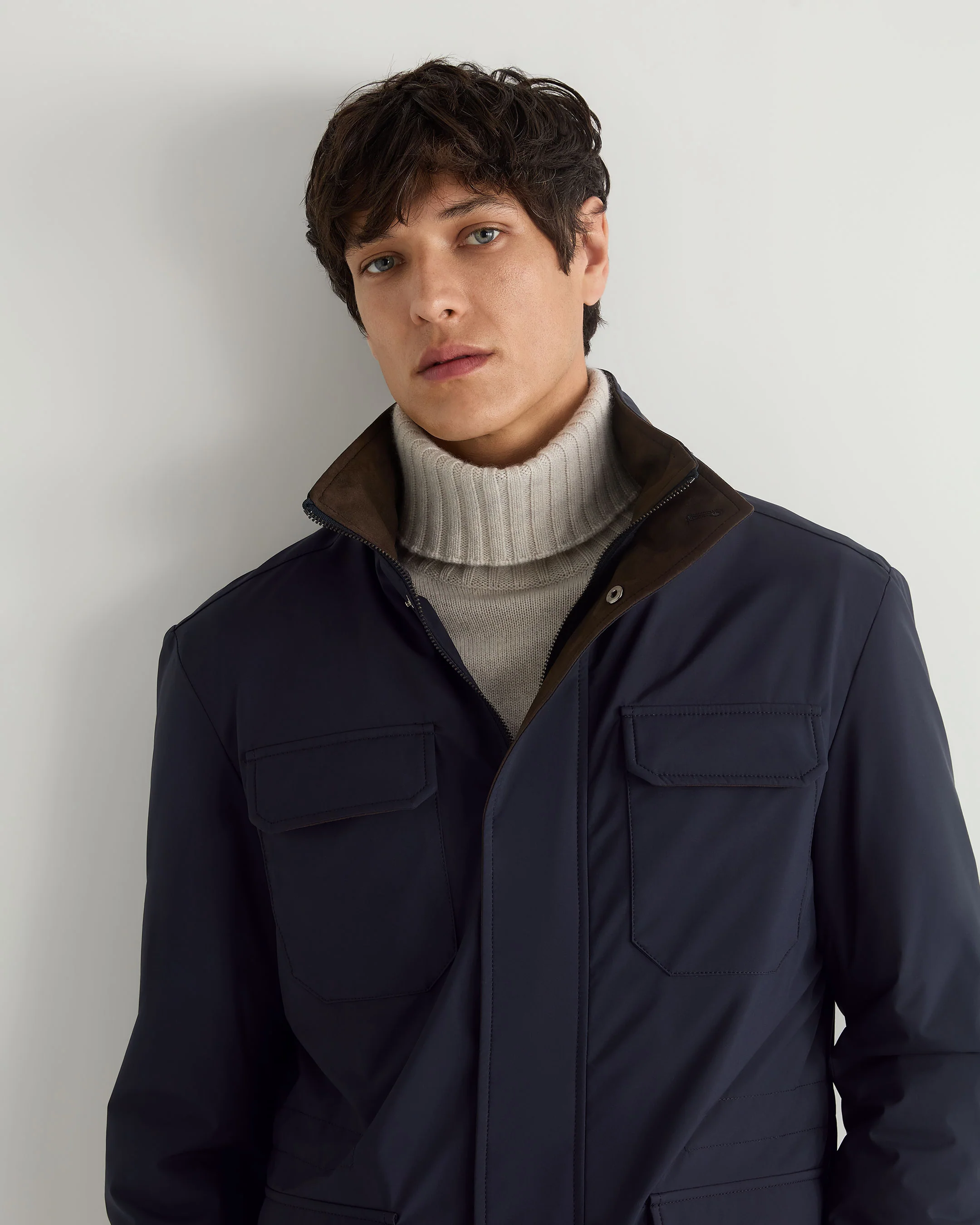 Men's Vale Weatherproof Jacket Navy Blue - Image 5