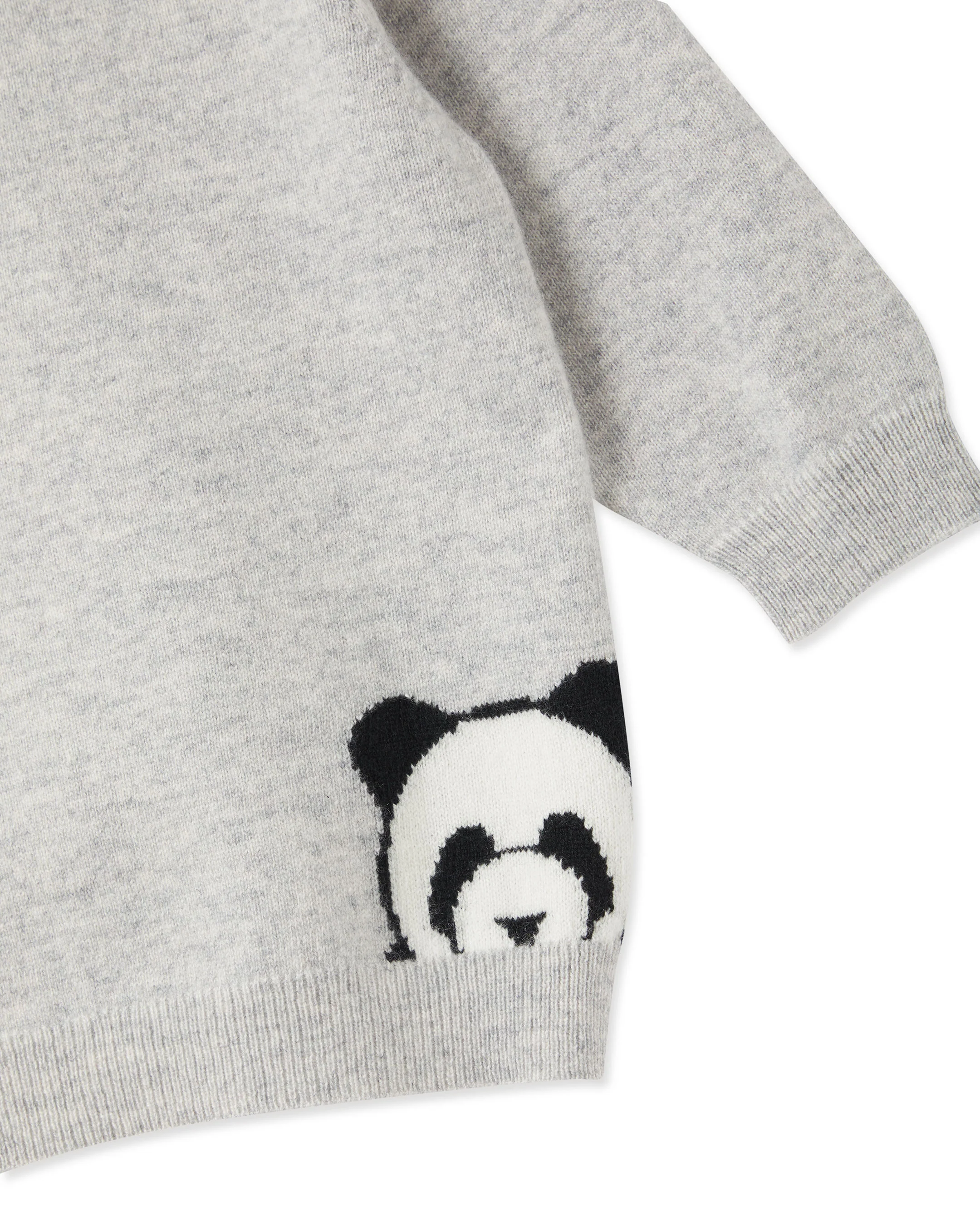 Panda Cashmere Jumper Fumo Grey - Image 7