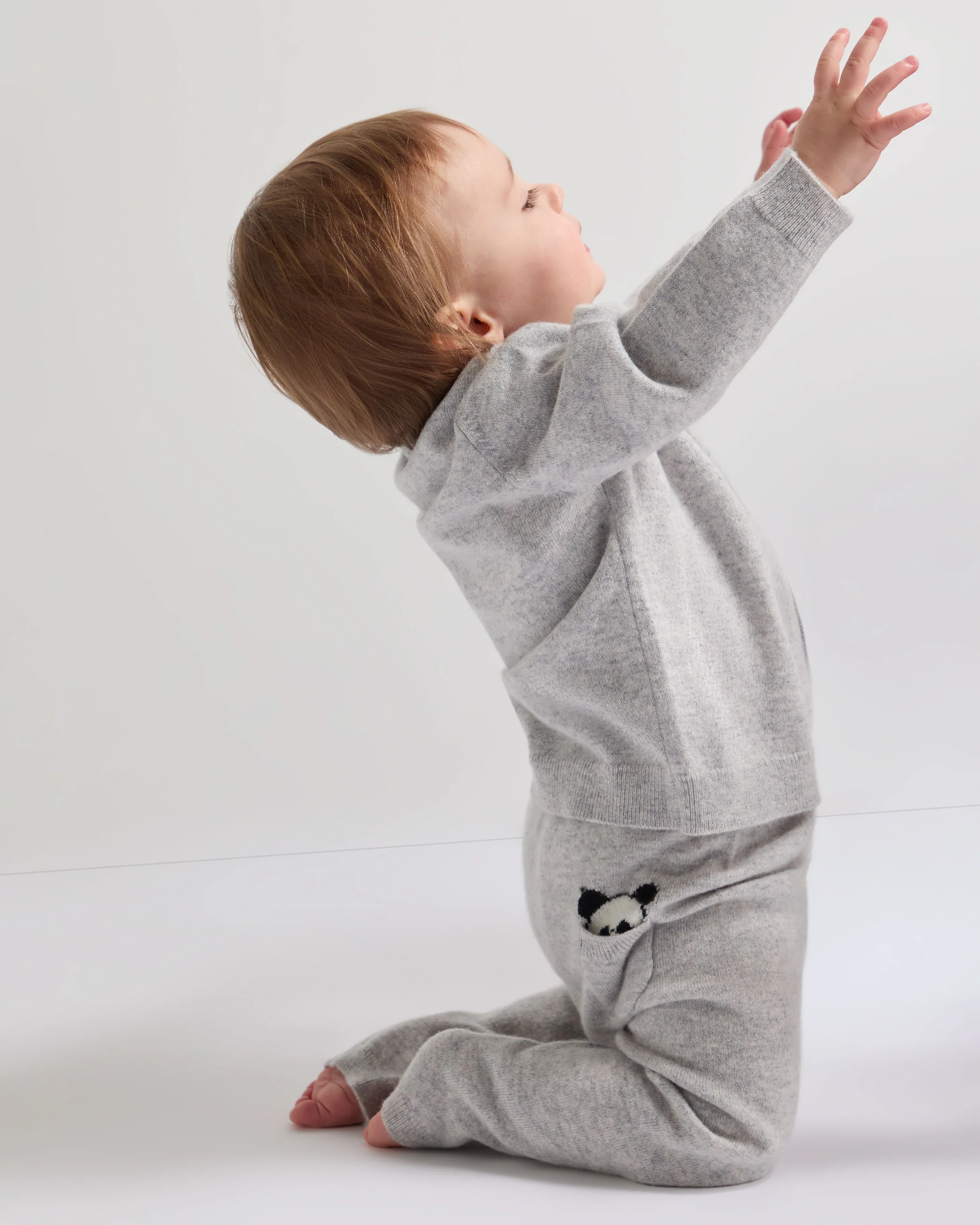 Panda Cashmere Jumper Fumo Grey - Image 5