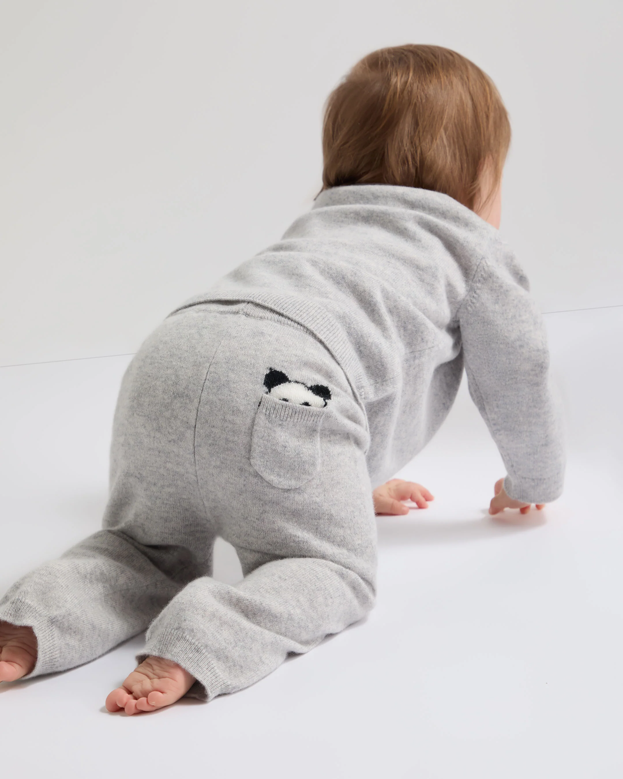 Panda Cashmere Jumper Fumo Grey - Image 4