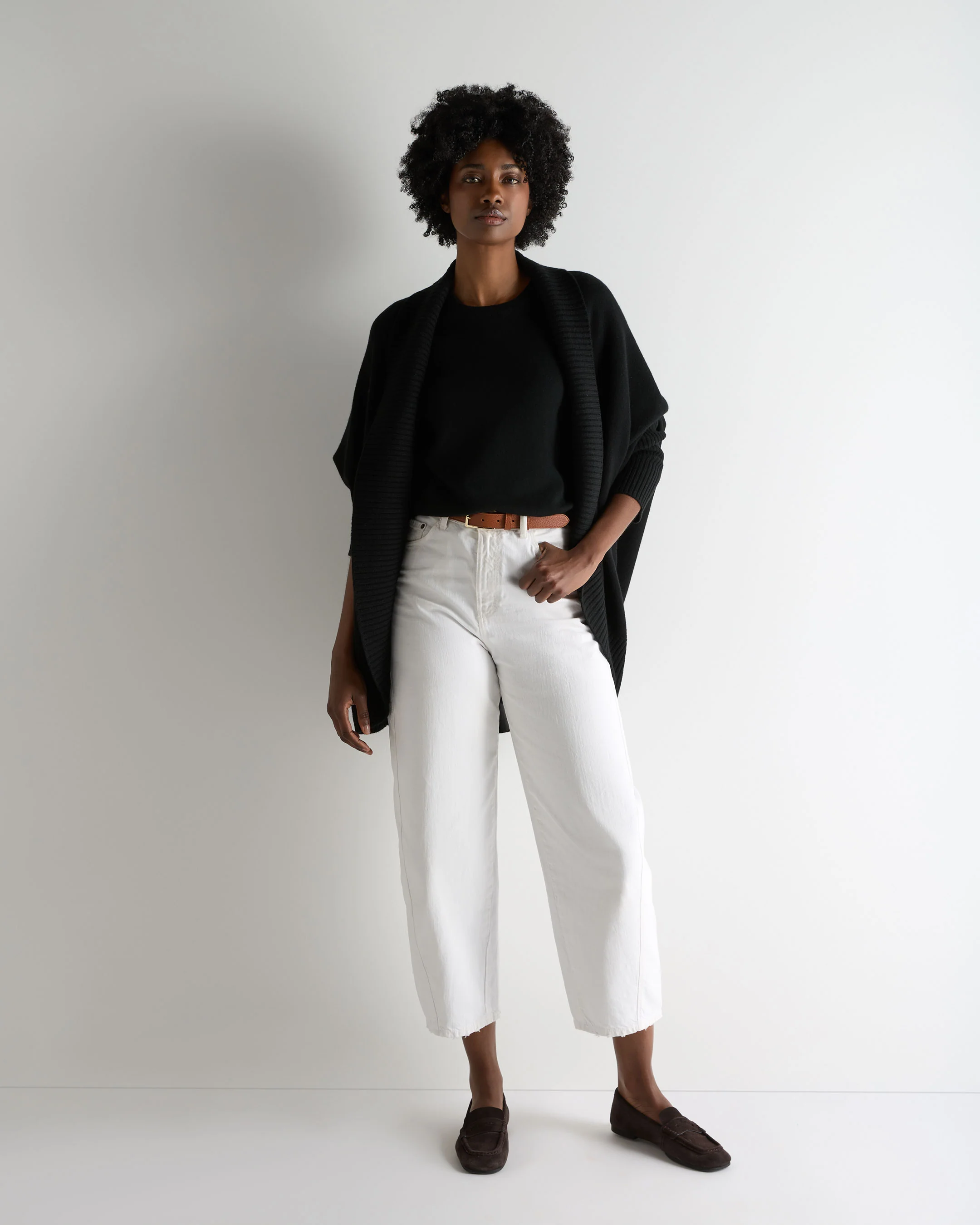 Women's Milly Classic Cashmere T-Shirt Black - Image 3