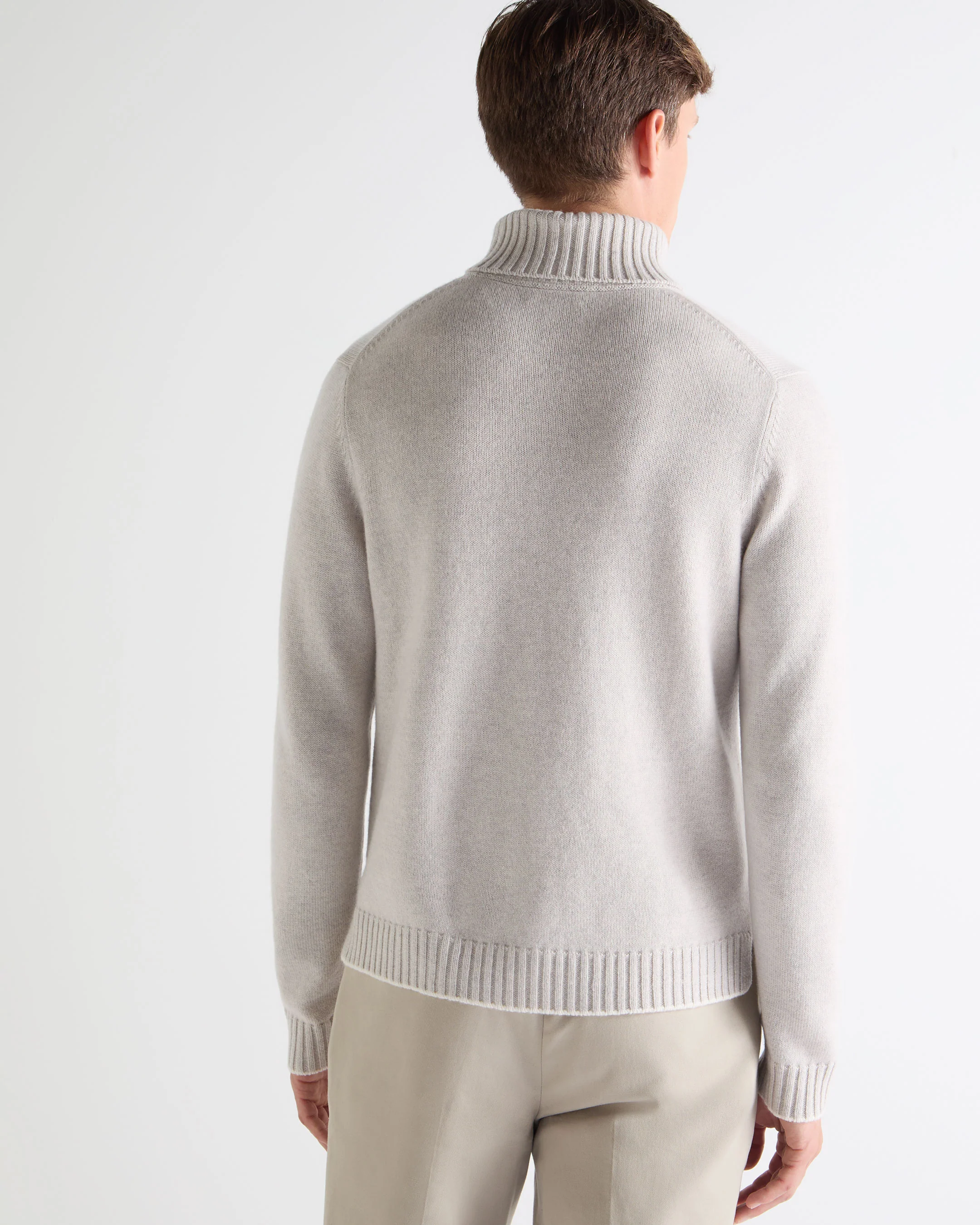 TUCCI CHUNKY ROLL NECK Pebble Grey - Image 5
