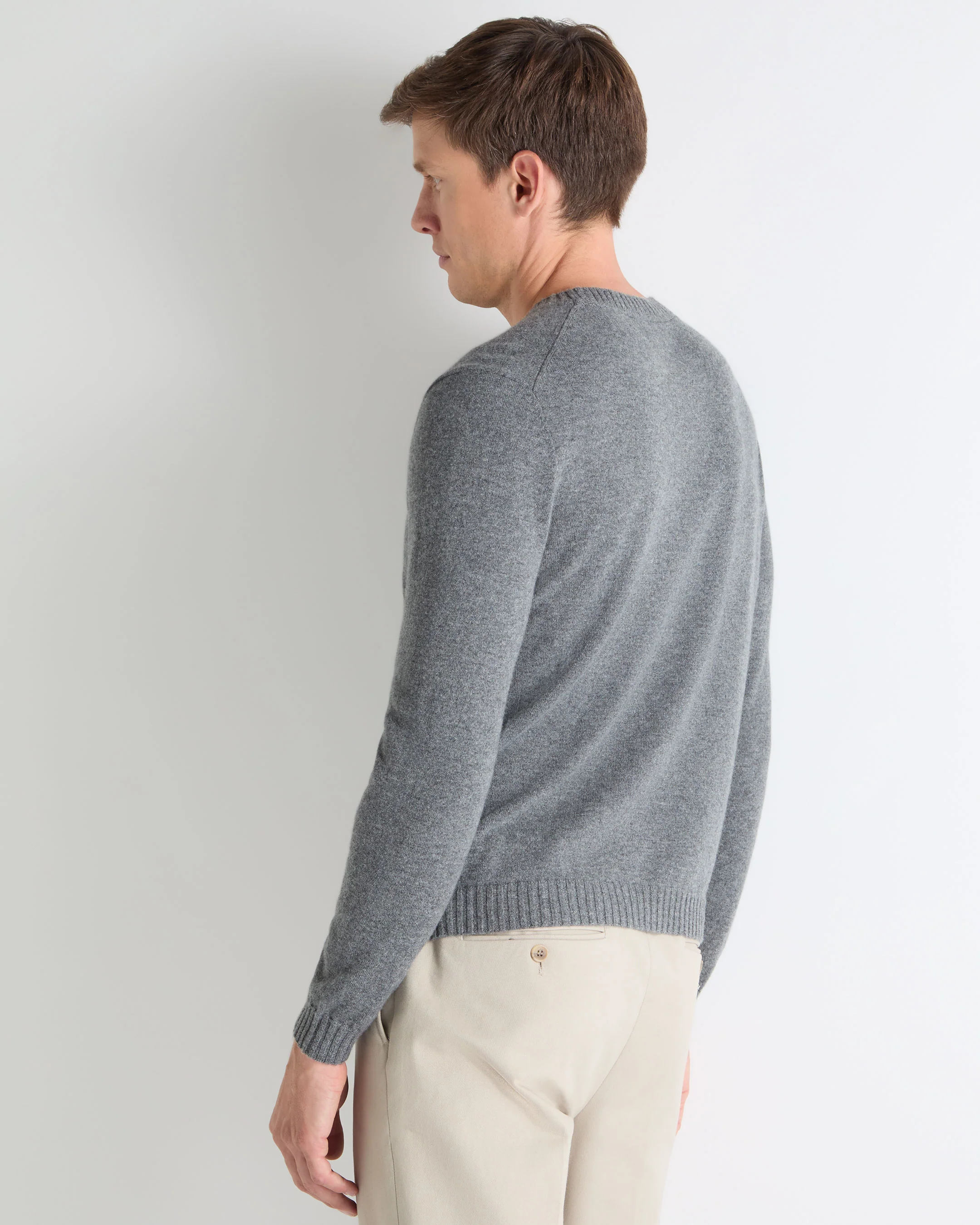 TUCCI ROUND NECK SWEATER Elephant Grey - Image 4
