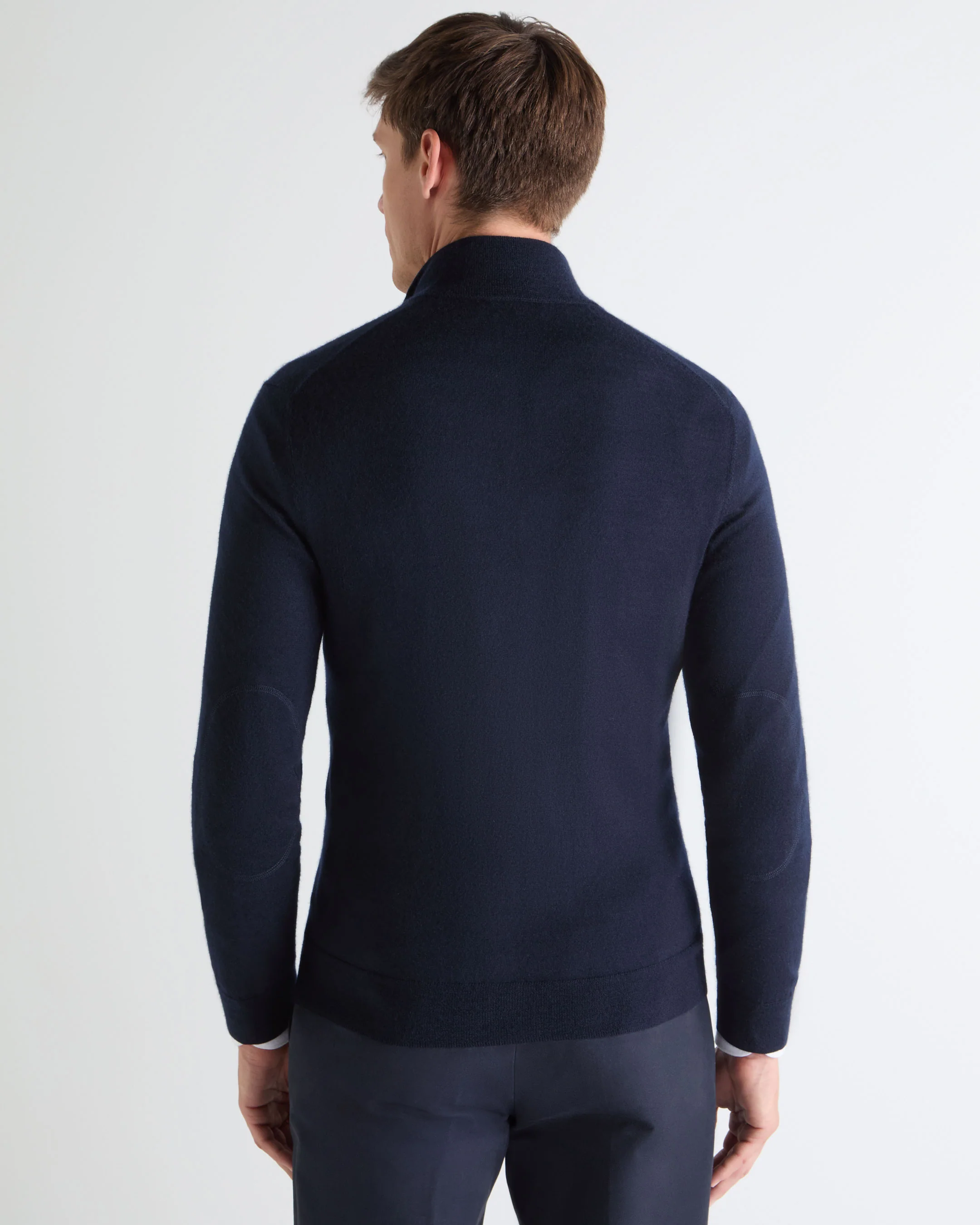 TUCCI SUPERFINE FULL ZIP Navy Blue - Image 5