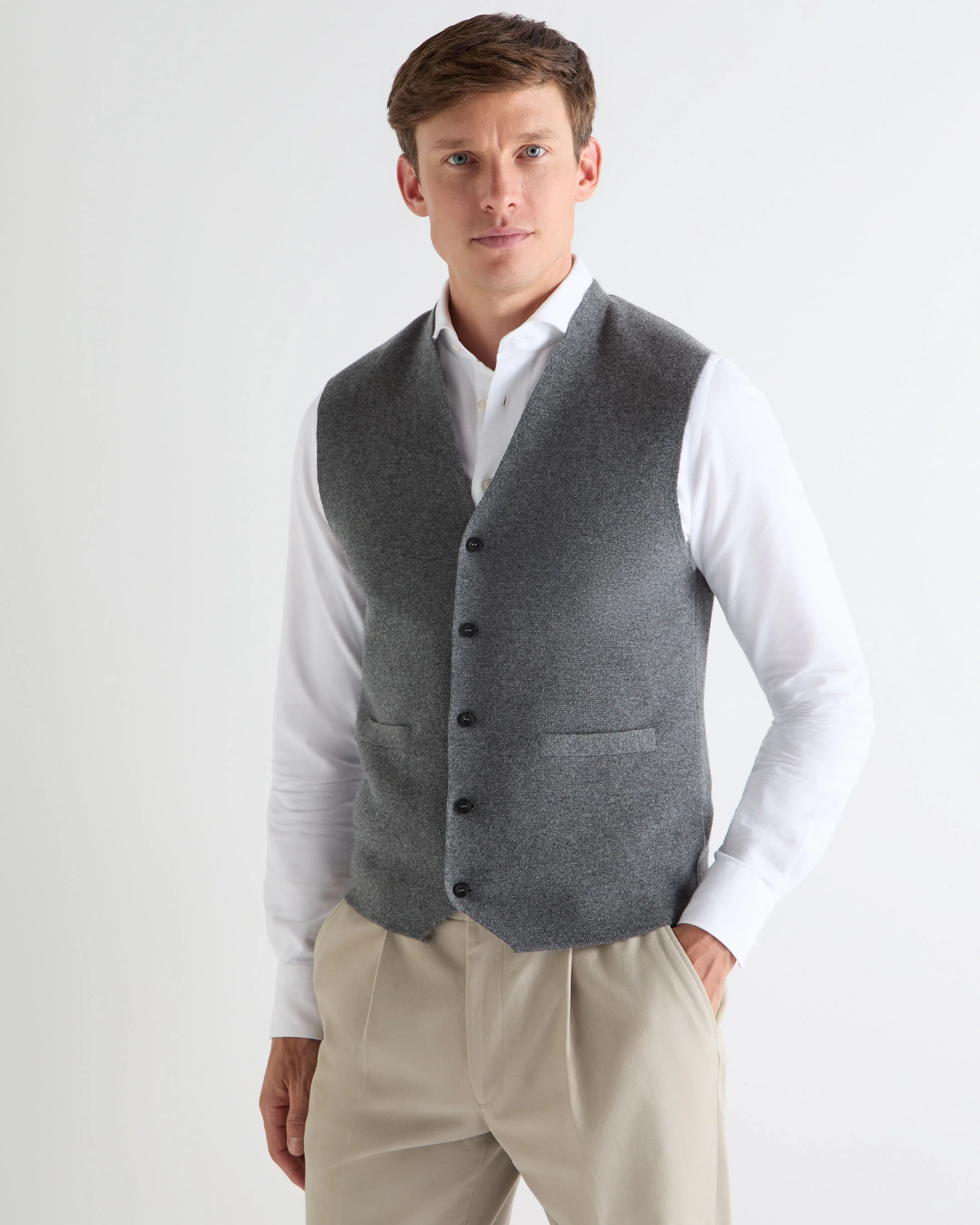 TUCCI WAISTCOAT Elephant Grey - Image 3