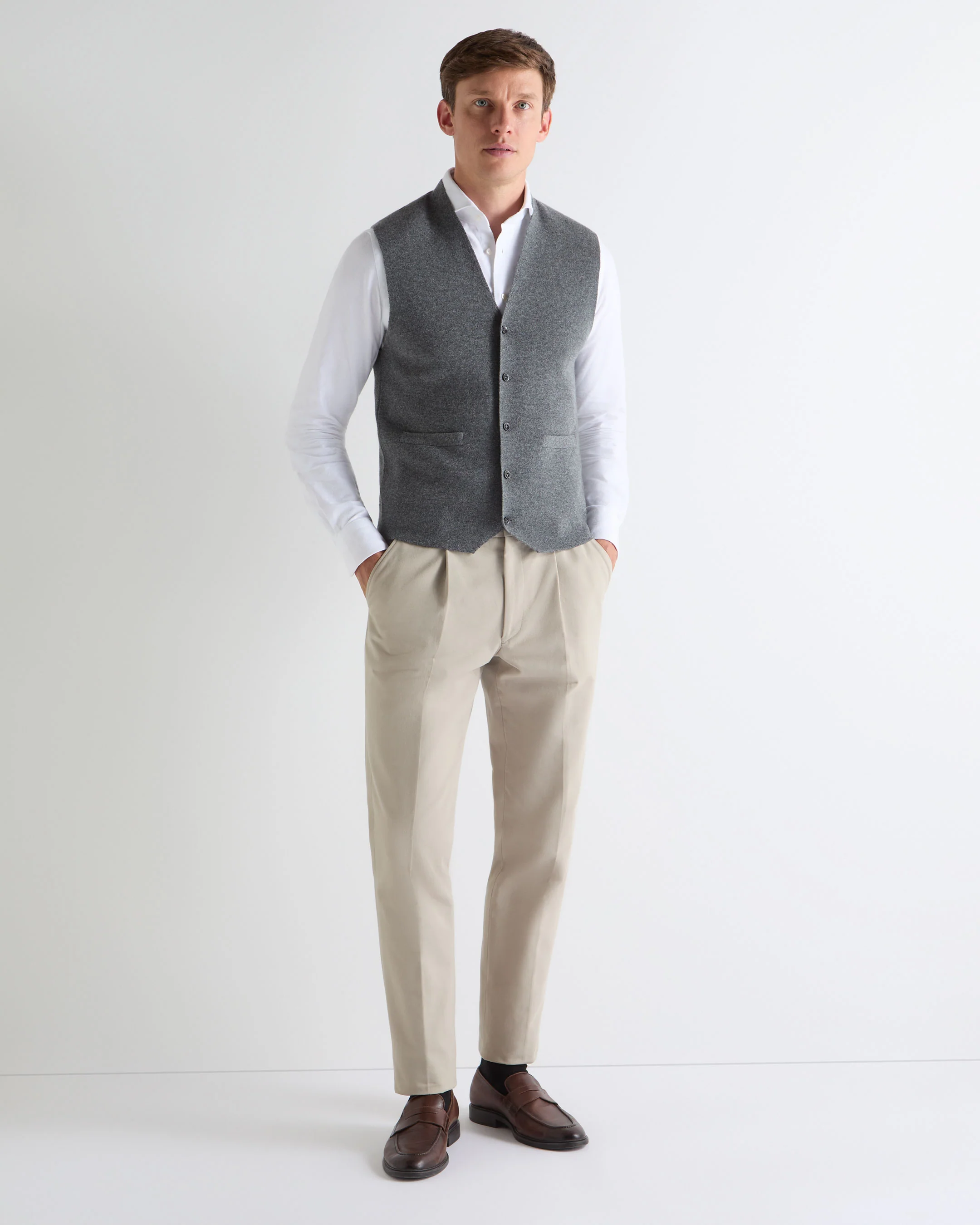 TUCCI WAISTCOAT Elephant Grey - Image 4