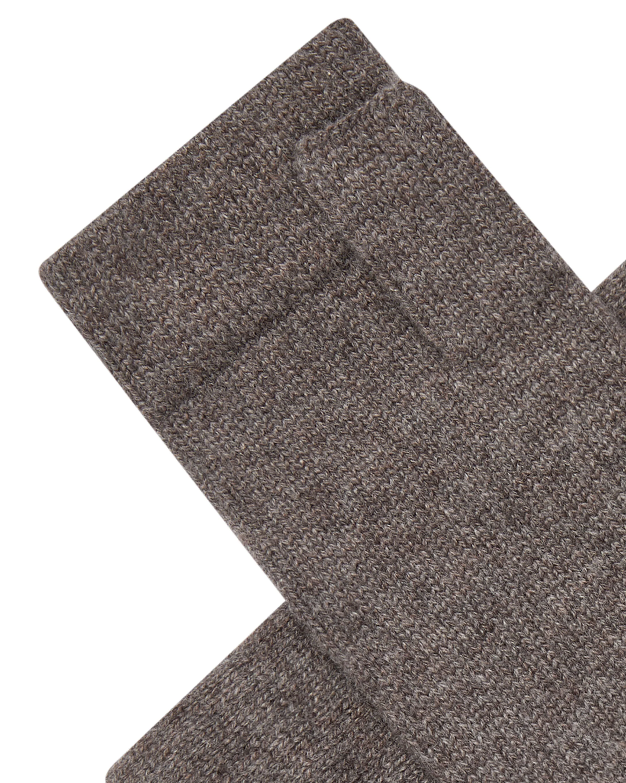 Unisex Fingerless Cashmere Gloves Otter Brown - Image 2