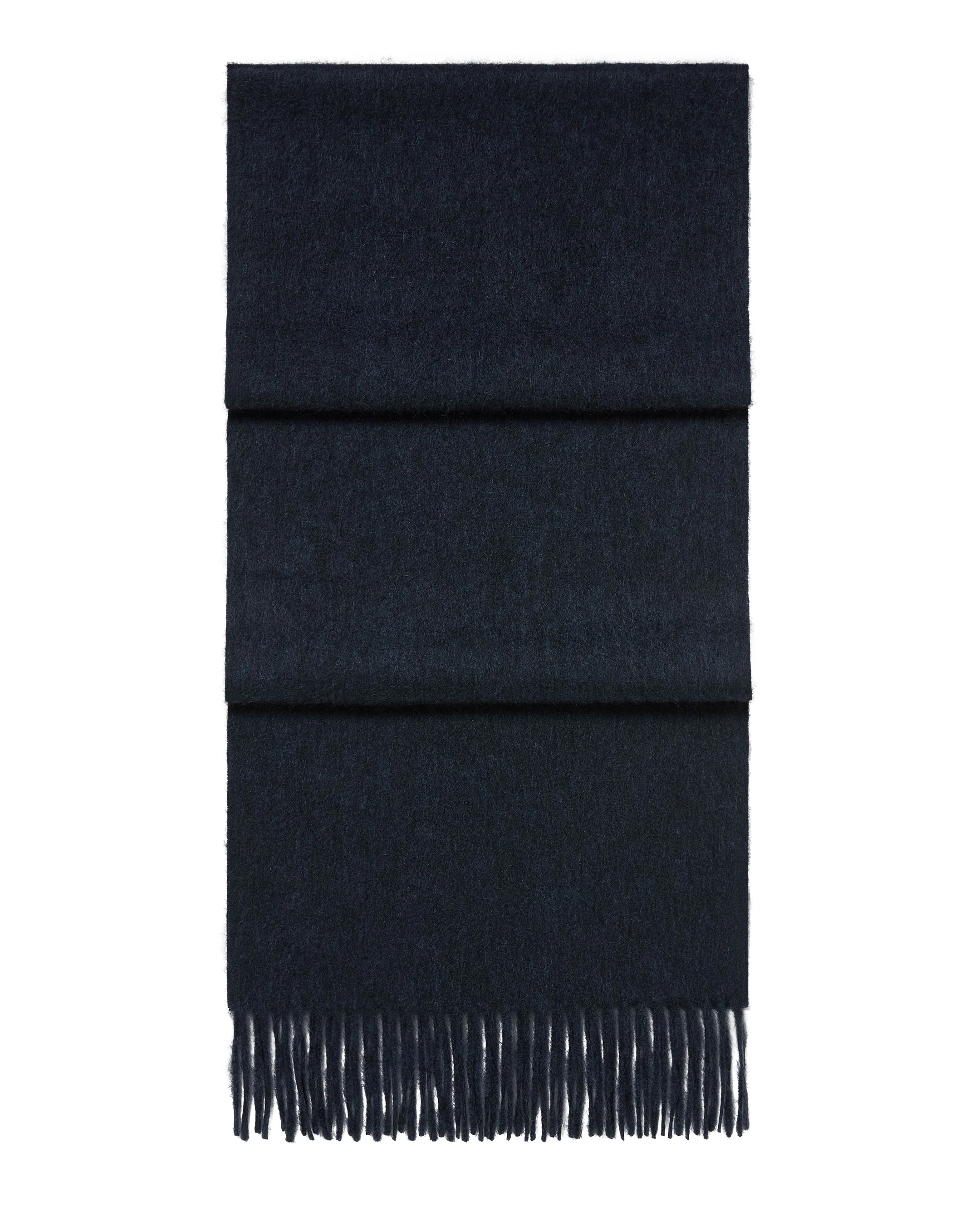 Unisex Woven Cashmere Scarf Indigo Blue
