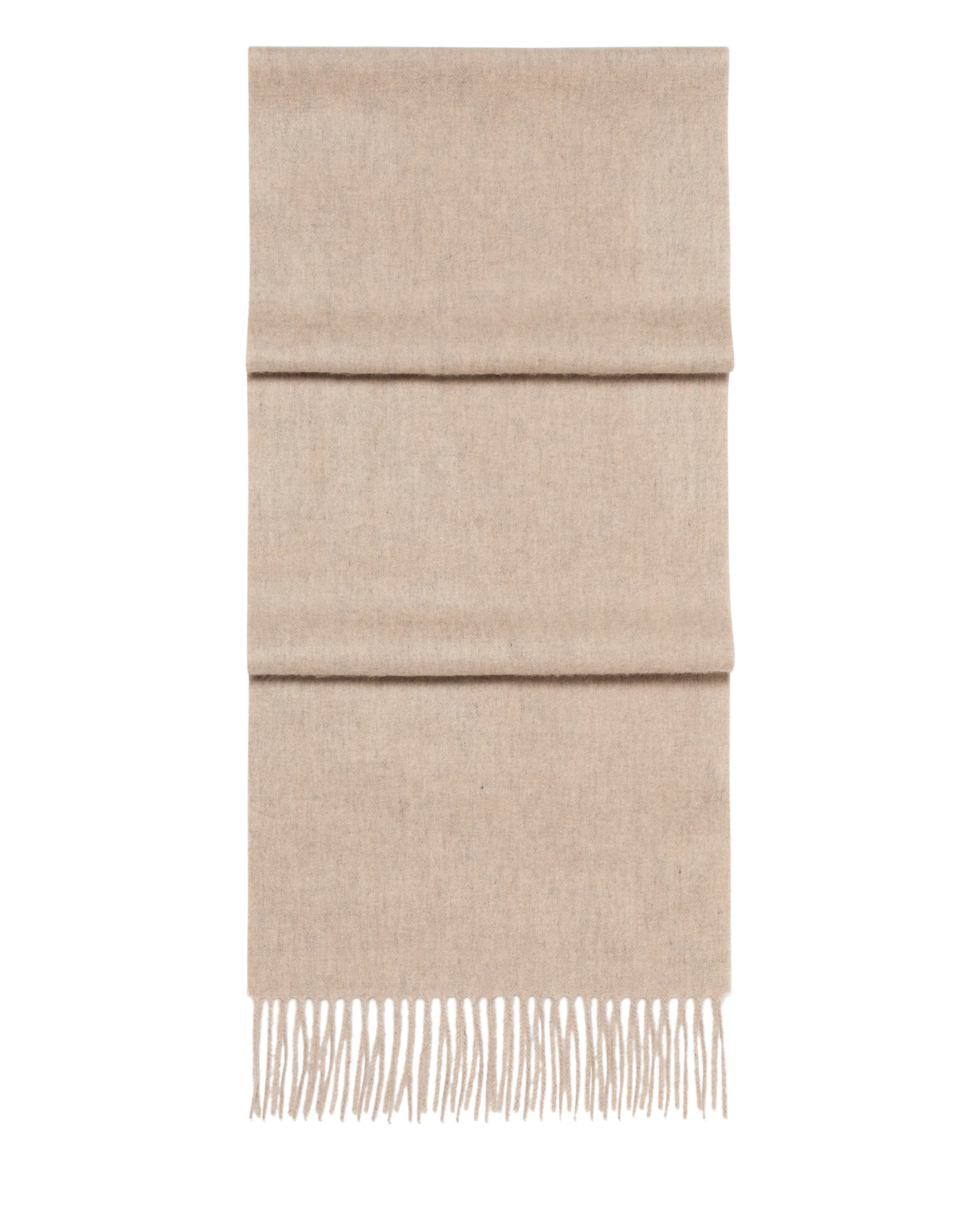Unisex Woven Cashmere Scarf Oatmeal Brown