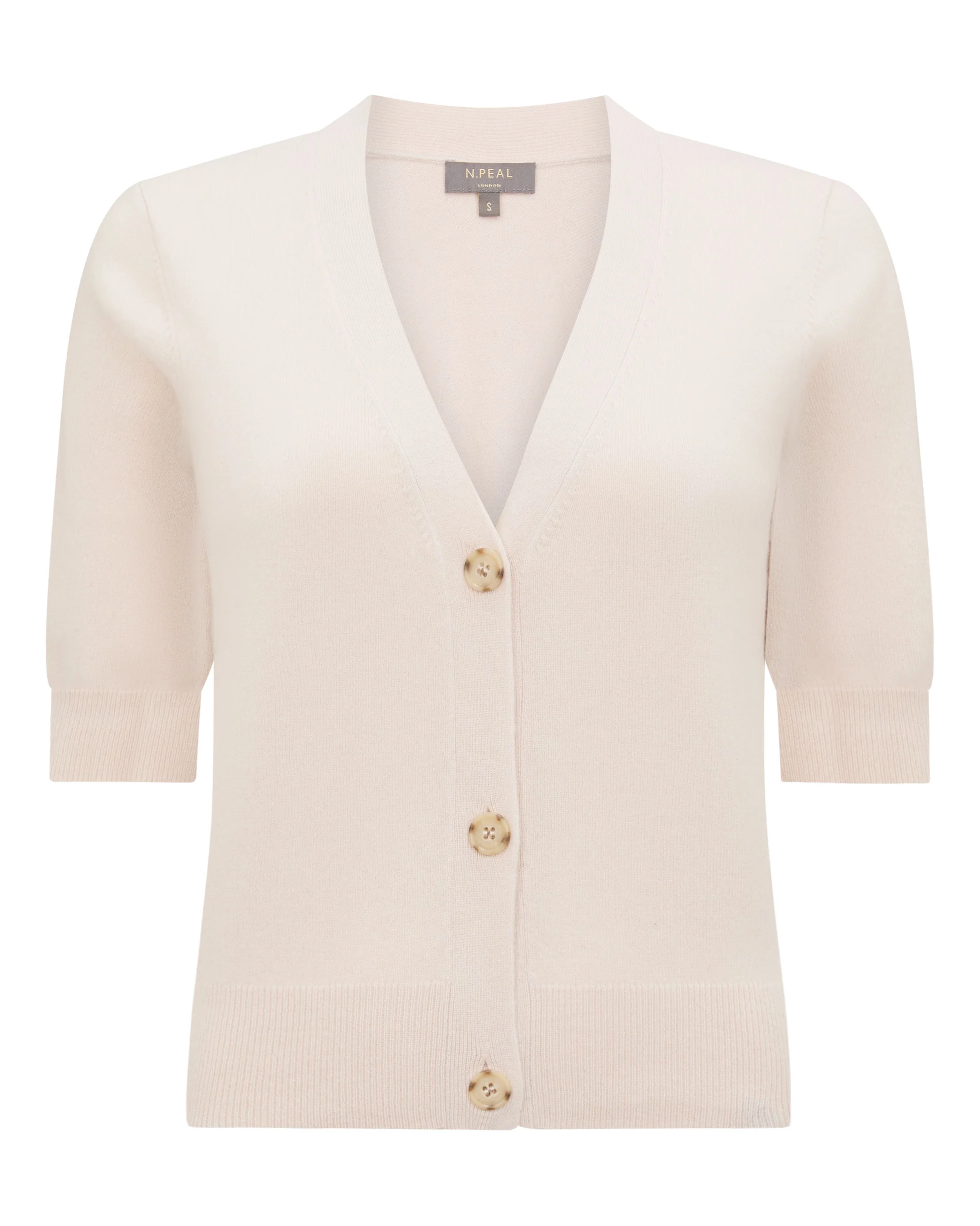 Women's Clara V Neck Cashmere Cardigan Dove Pink - Image 2