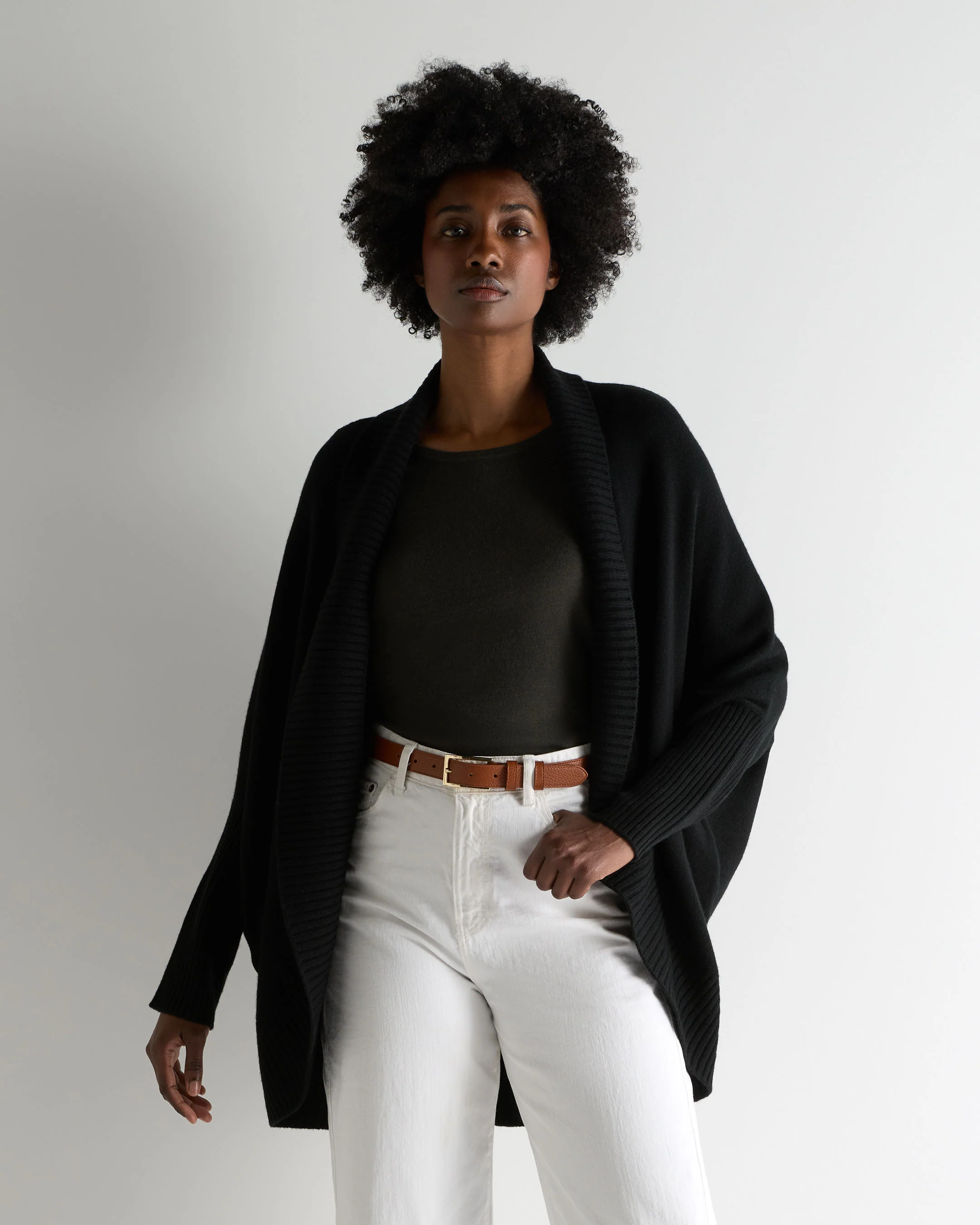 Women's Cocooning Cashmere Cardigan Black