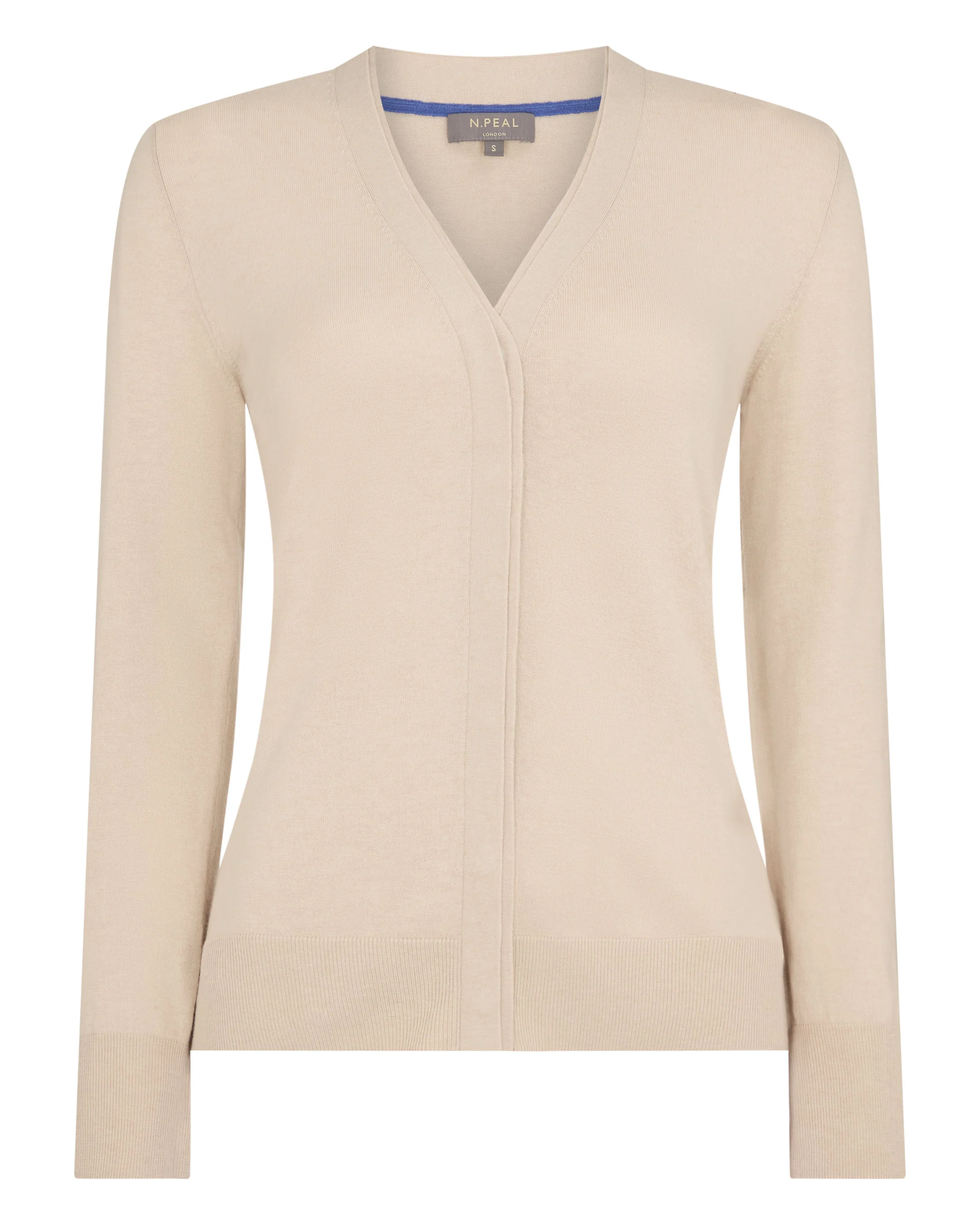 Women's Cotton Cashmere Cardigan Natural Brown - Image 2