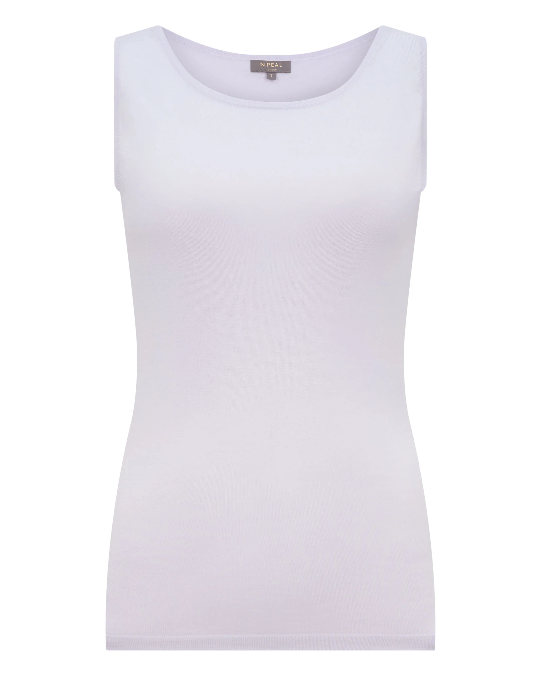Women's Ella Superfine Cashmere Shell Top Lavender Purple - Image 2