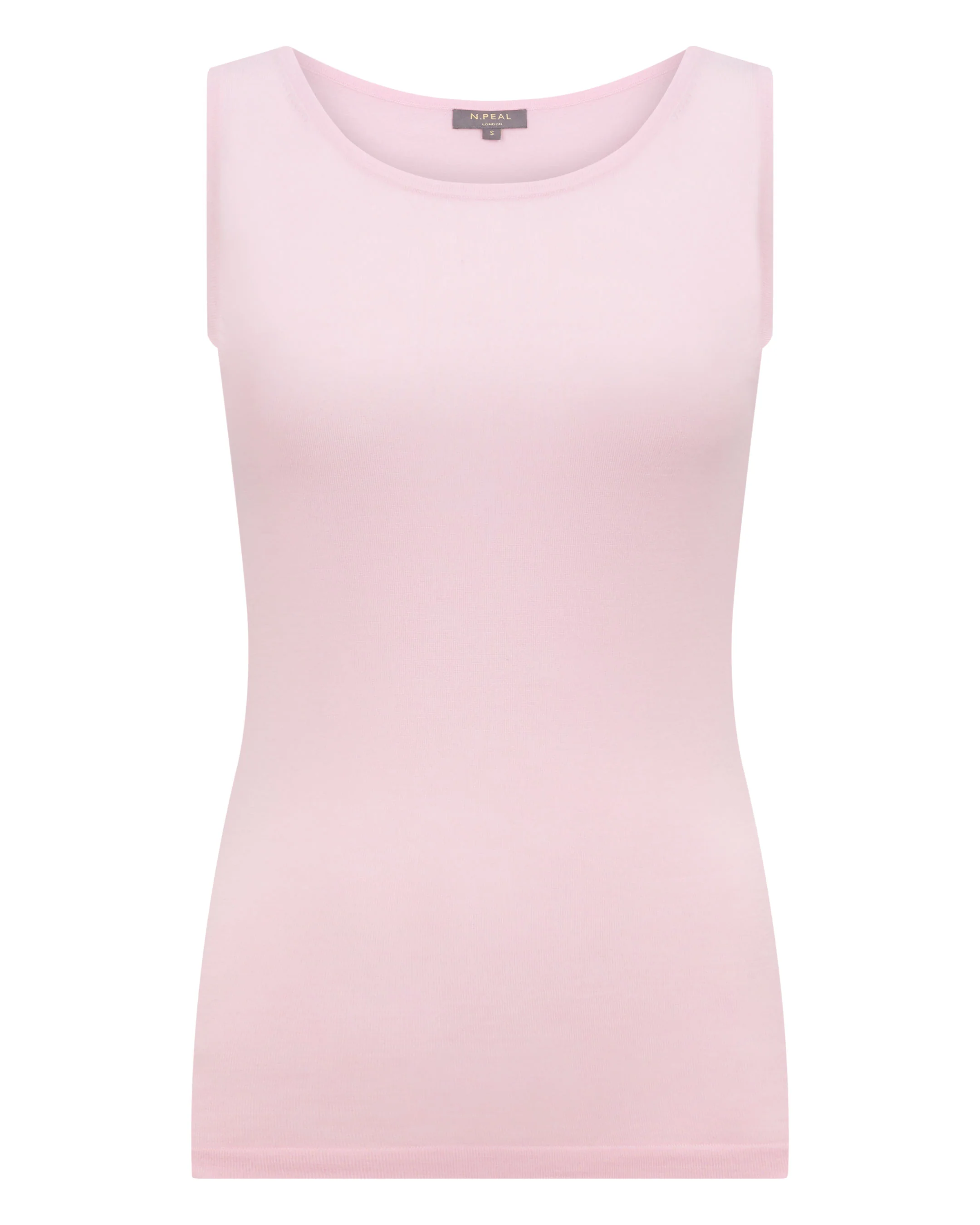 Women's Ella Superfine Cashmere Shell Top Rosewater Pink - Image 2