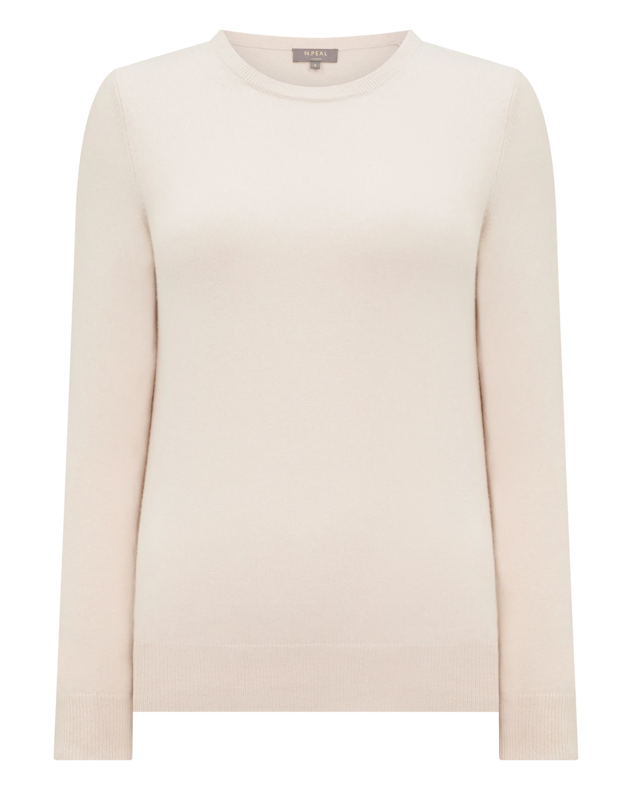 Women's Evie Classic Round Neck Cashmere Jumper Dove Pink - Image 2