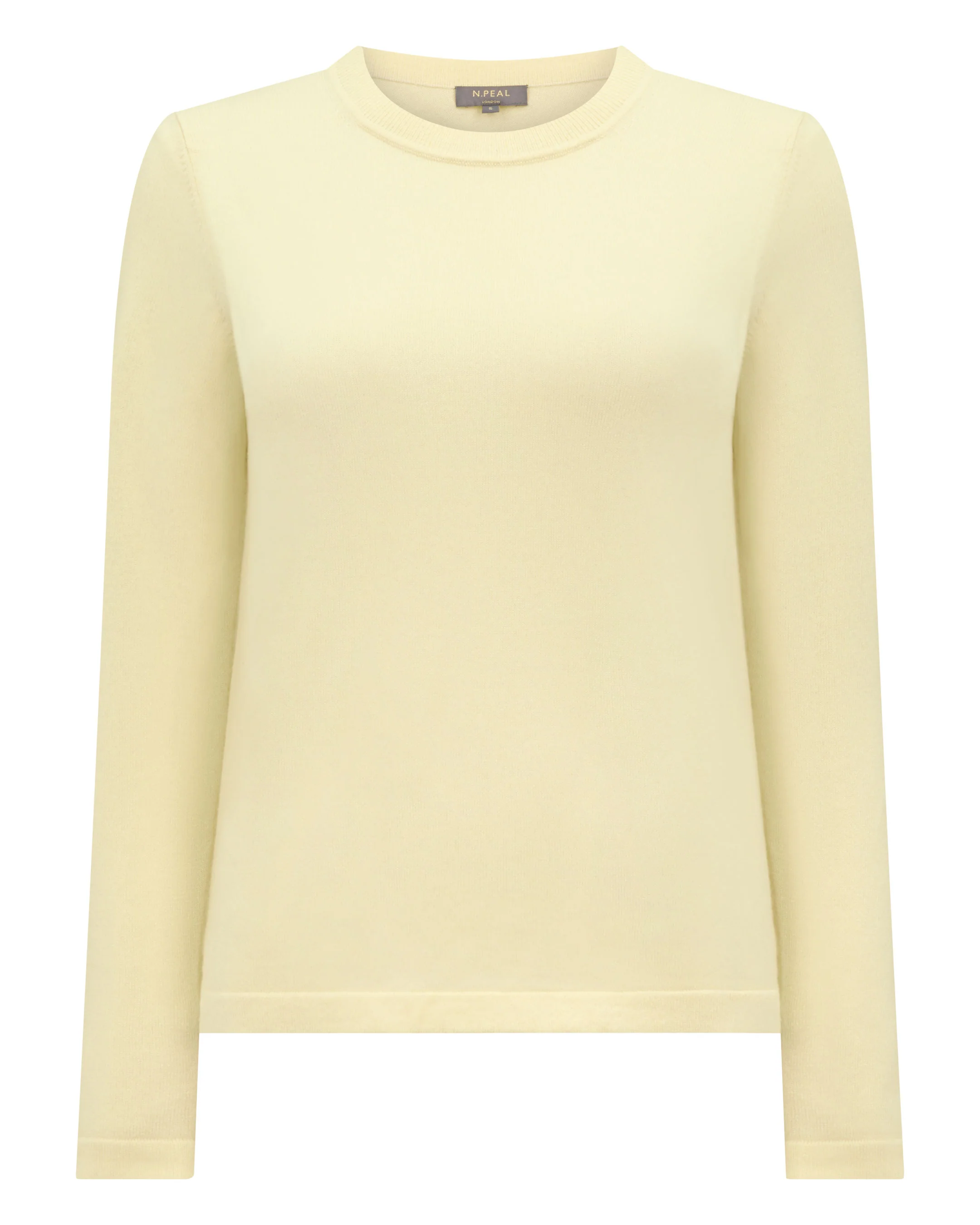 Women's Hallie Round Neck Cashmere Jumper Butter Yellow - Image 2