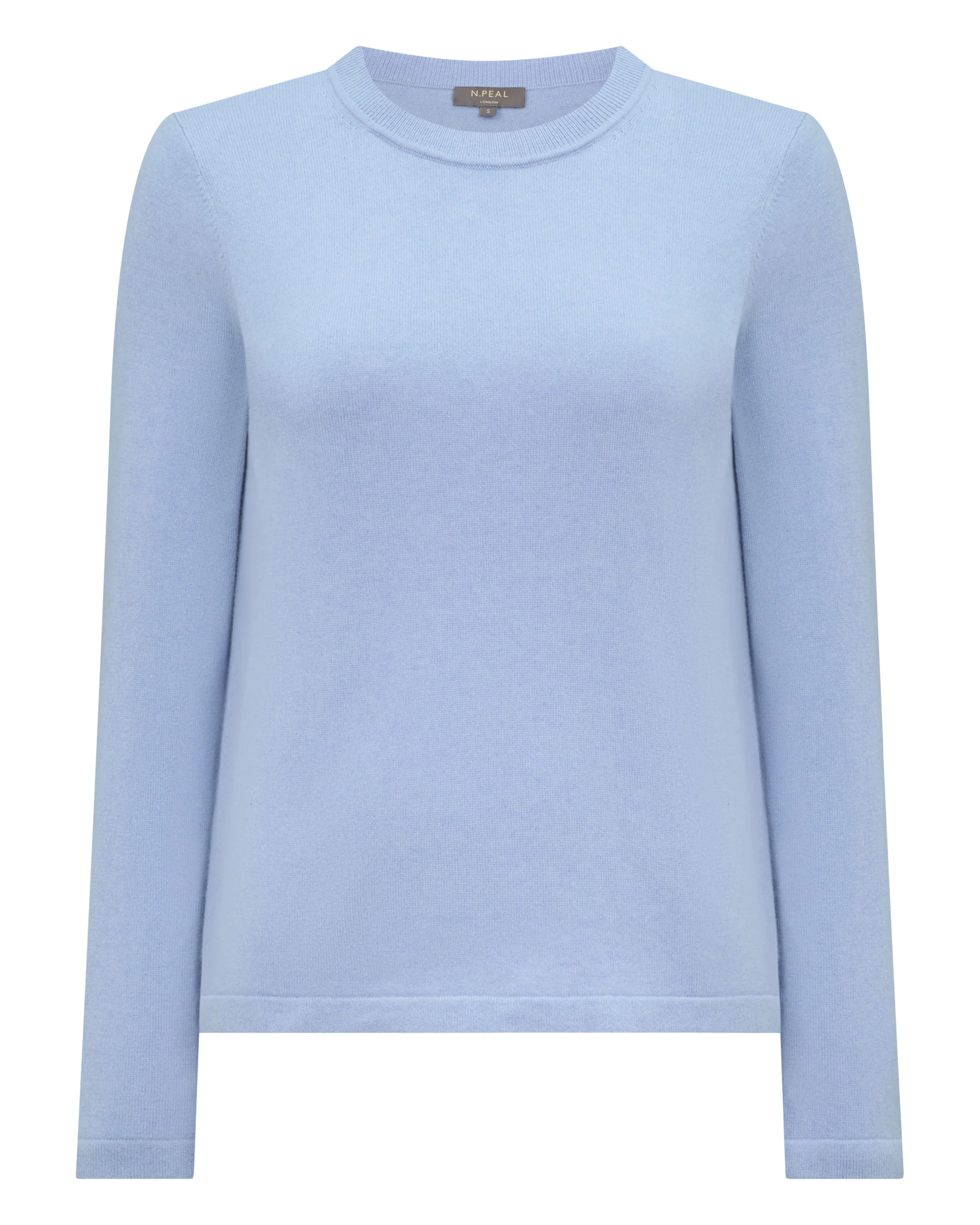 Women's Hallie Round Neck Cashmere Jumper Sea Mist Blue - Image 2