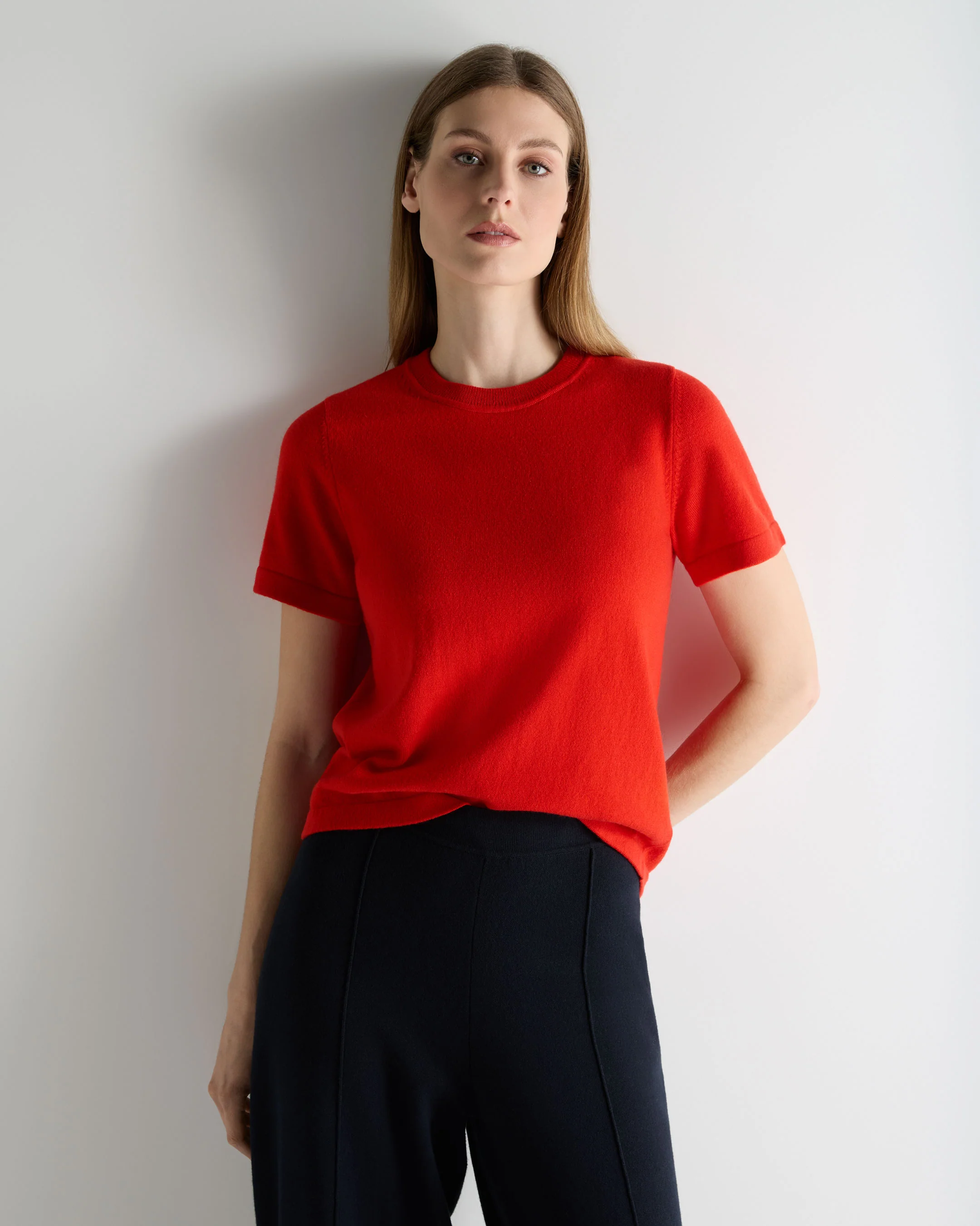 Women's Lottie Cashmere T-Shirt Tomato Red