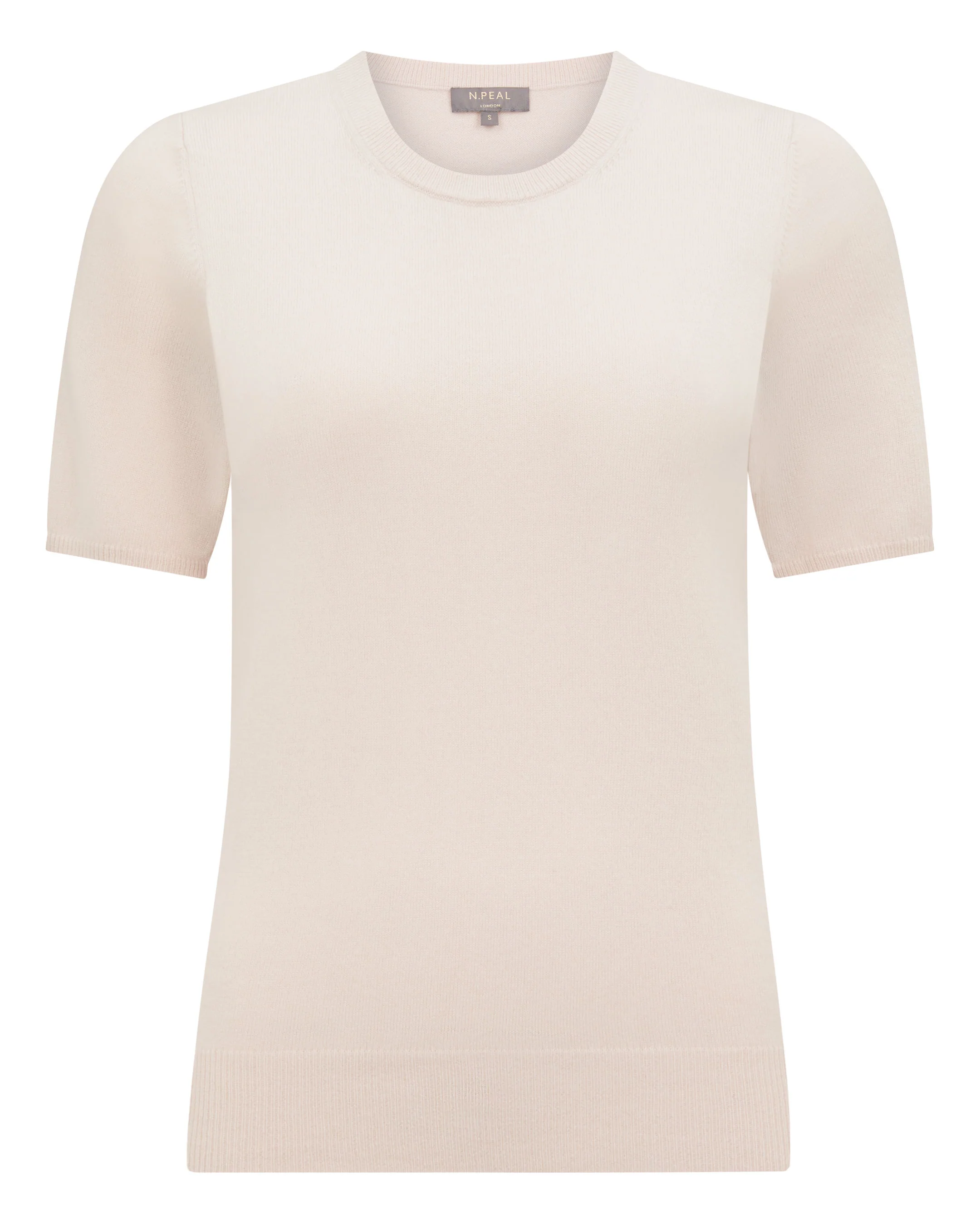 Women's Milly Classic Cashmere T-Shirt Dove Pink - Image 2