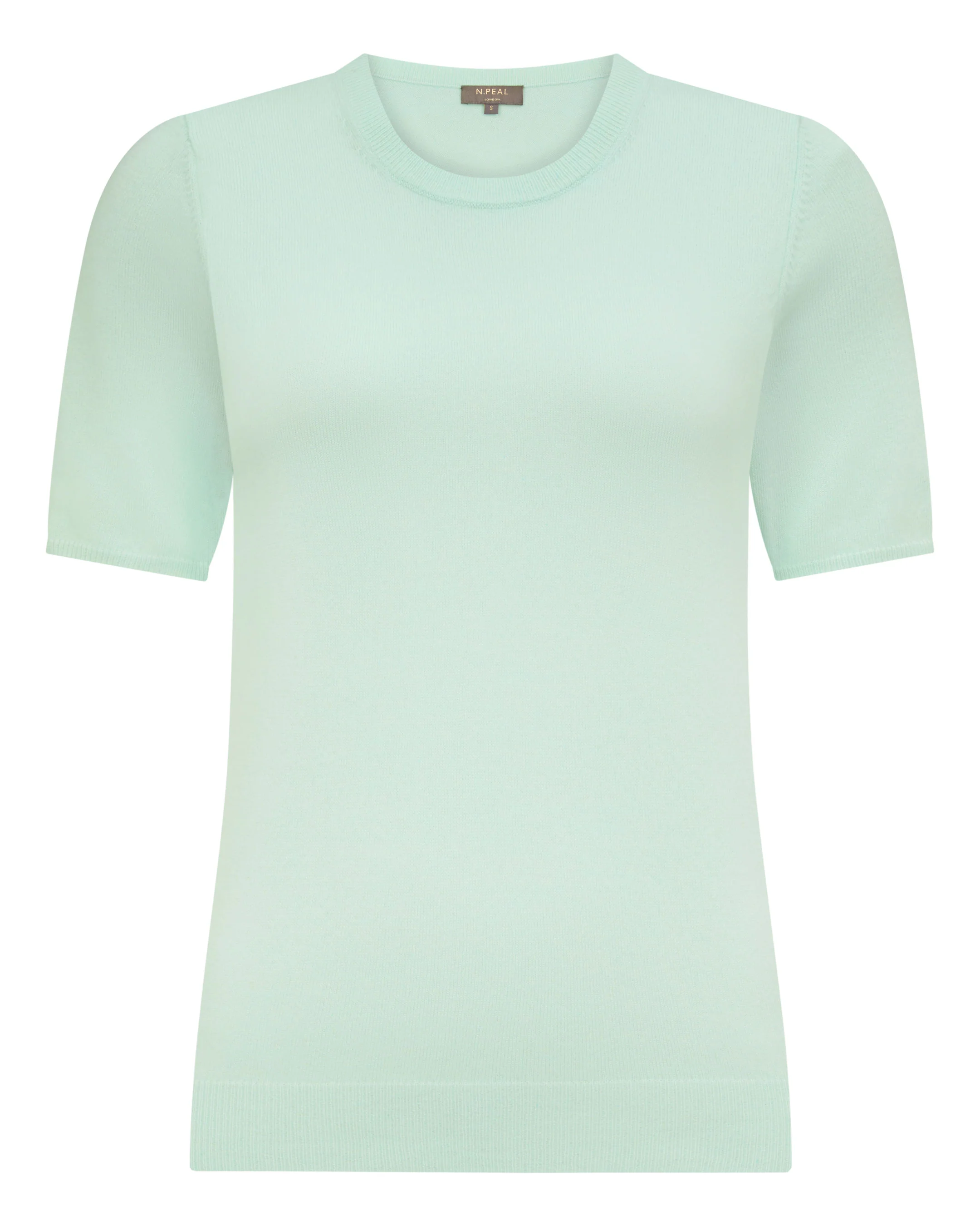 Women's Milly Classic Cashmere T-Shirt Mint Green - Image 2