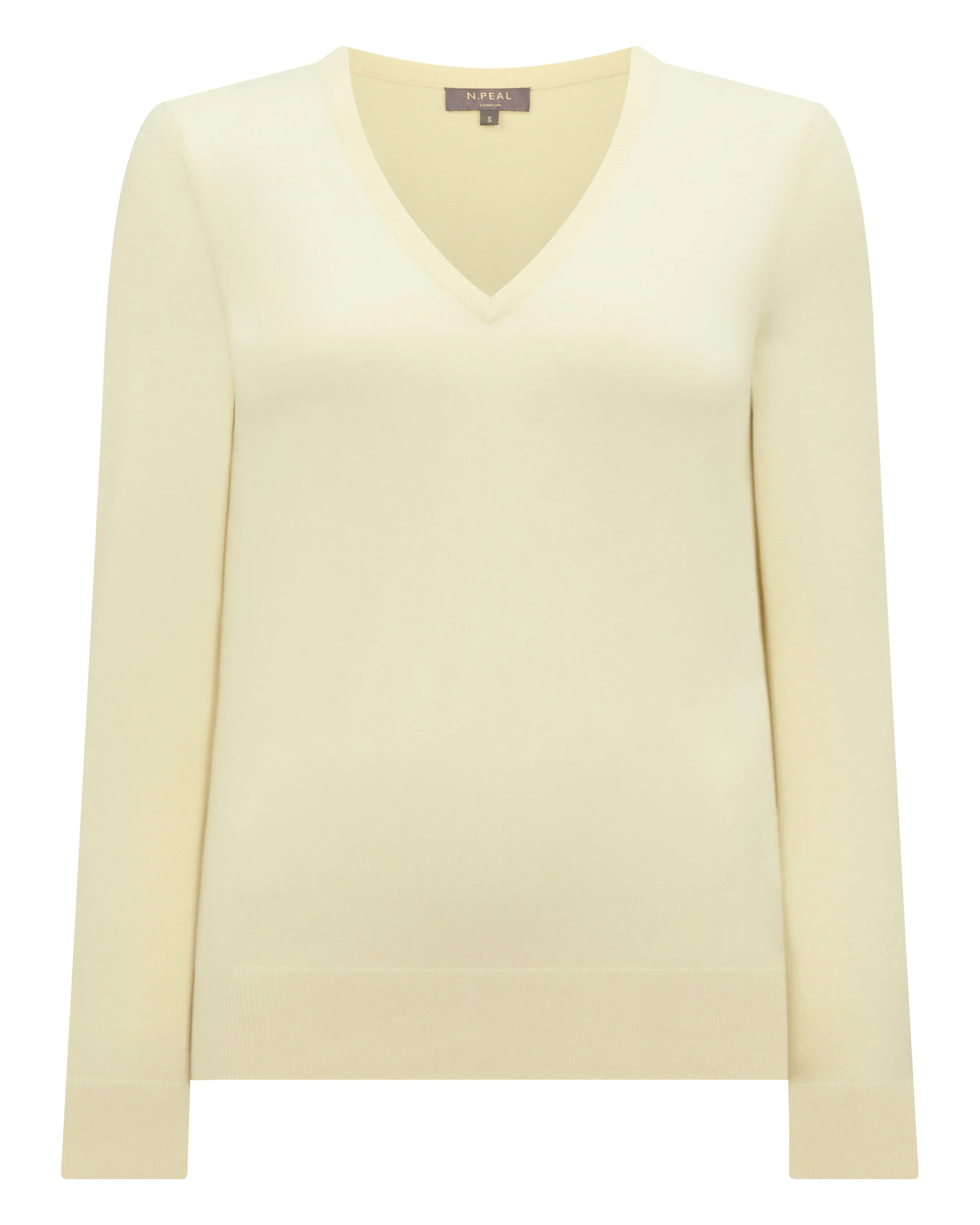 Women's Phoebe V Neck Cashmere Jumper Butter Yellow - Image 2
