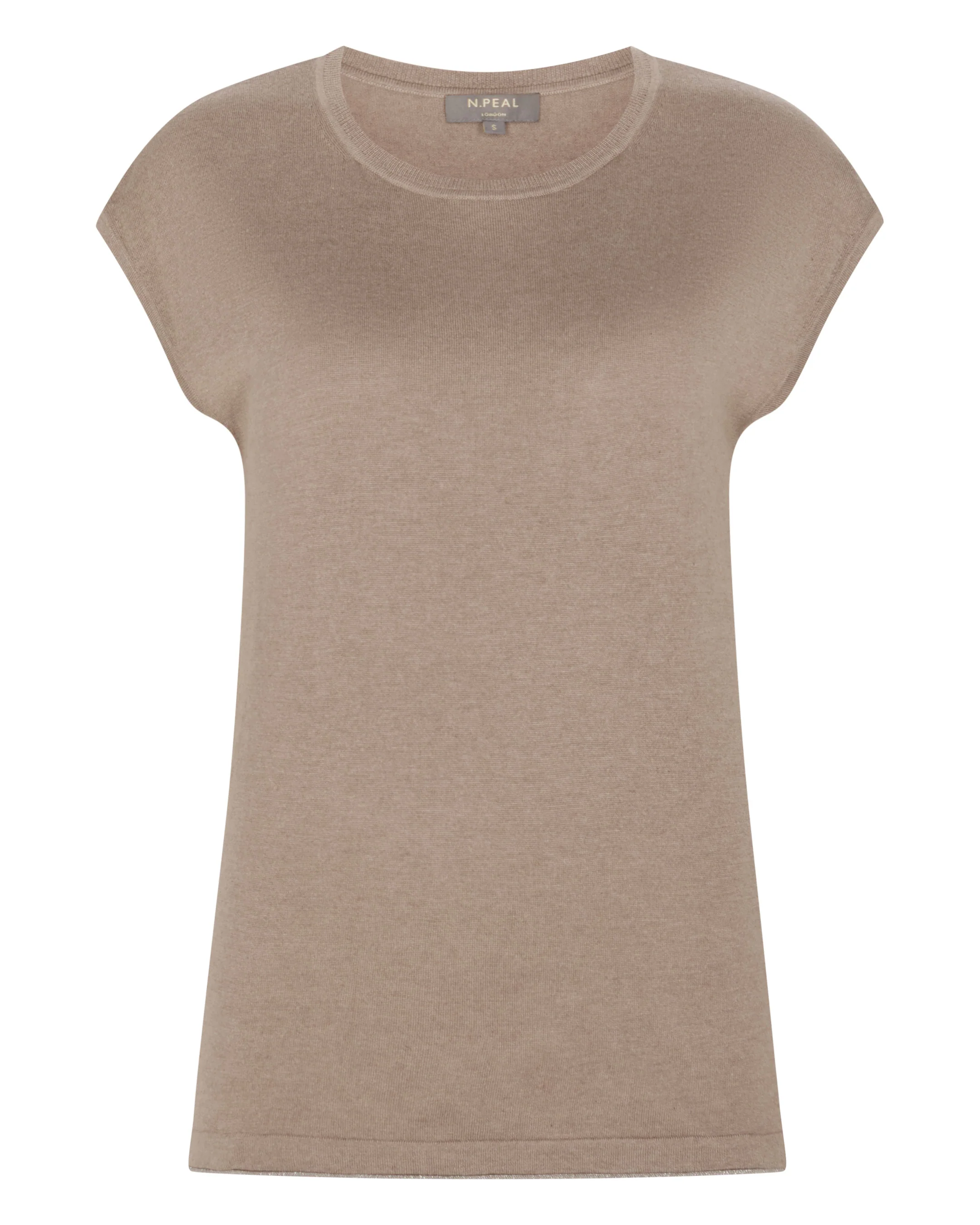 Women's Roche Silk Blend Top Mink Brown - Image 2
